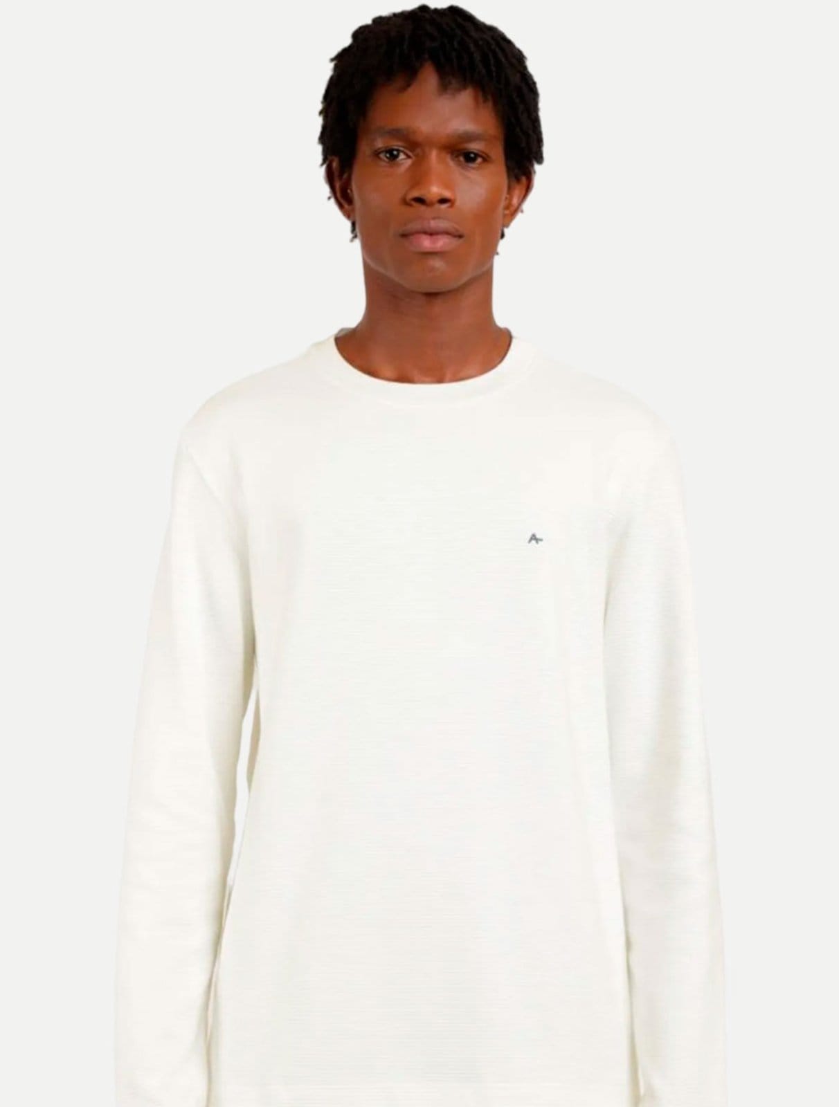 Blusa Aramis Regular Suedine Canelada CS020188 Off White