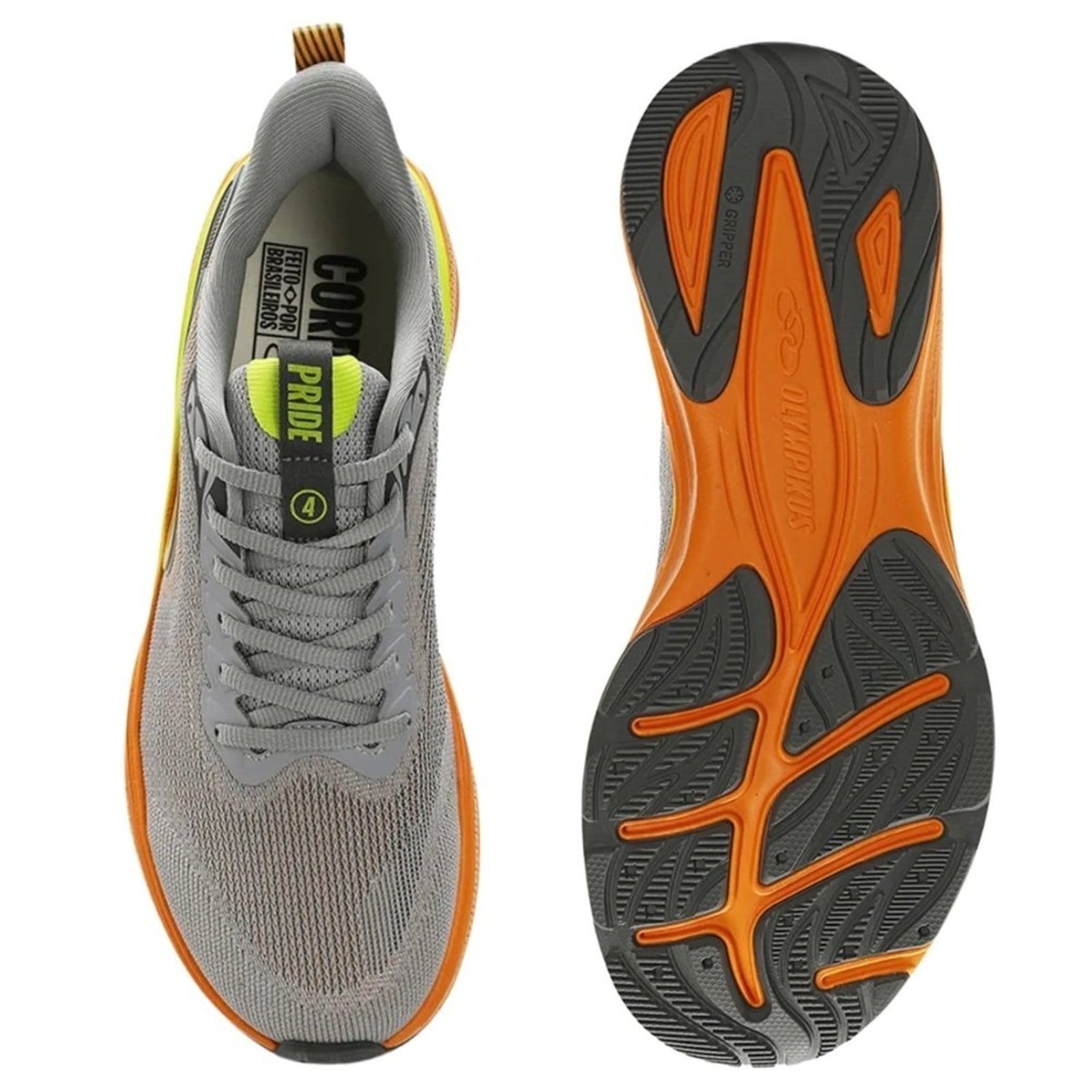 Vista 2 TÊNIS OLYMPIKUS MASCULINO PRIDE 4 Olympikus OLYMPIKUS laranja