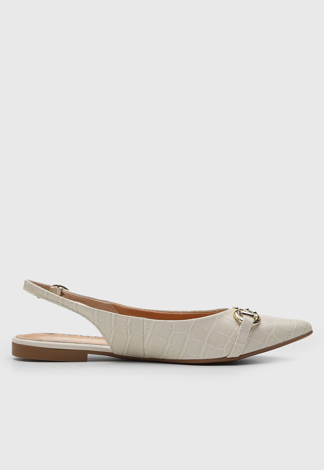 Vista 2 Sapatilha Via Uno Croco Off-White VIA UNO off-white white