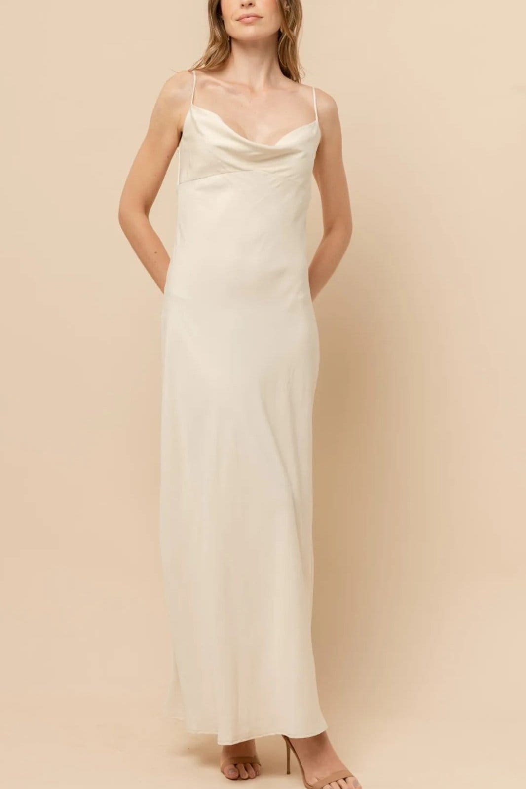 Vestido Mabel Decote Degrade Em Viscose - Quaker