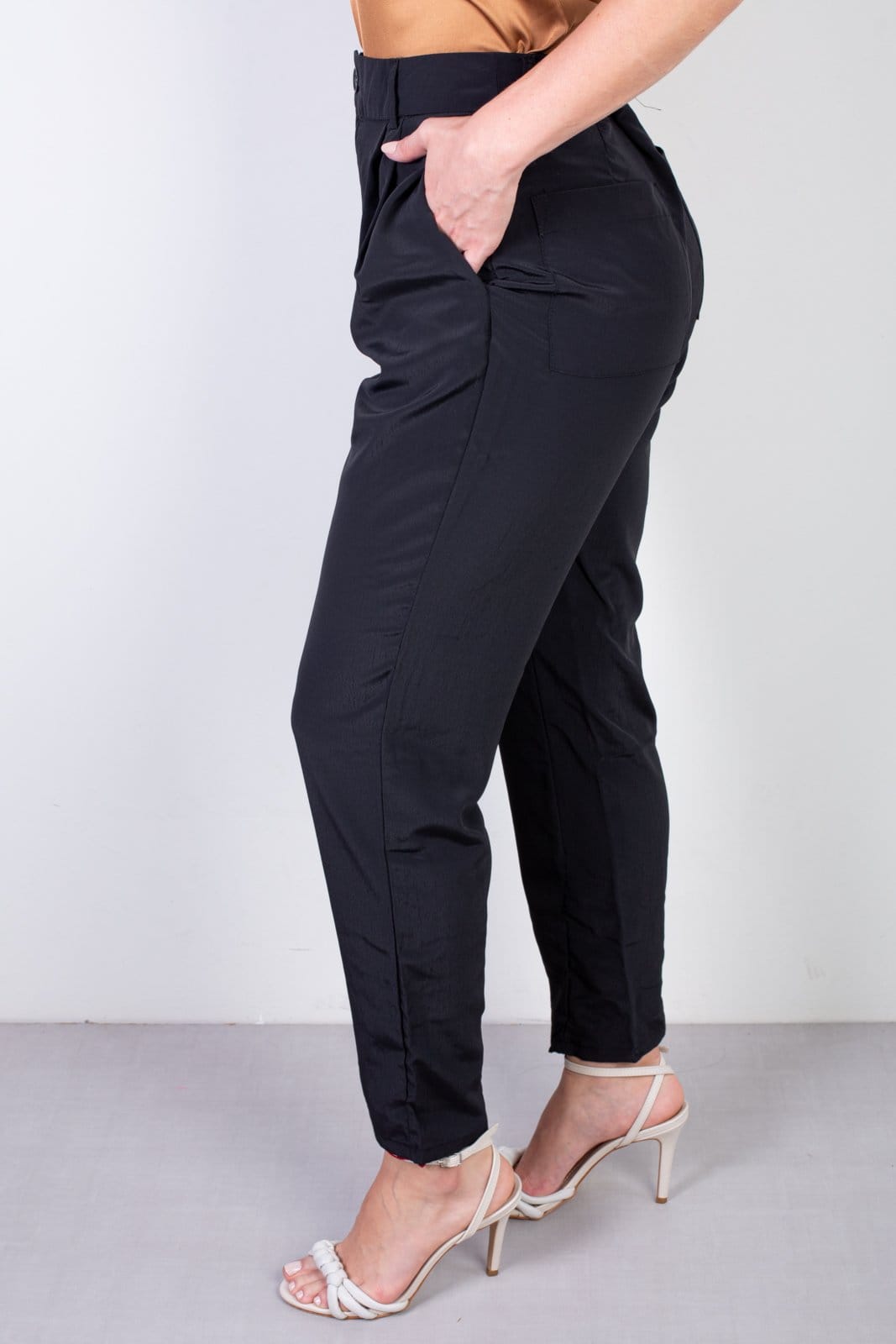 Vista 2 Calça Enluaze Reta Feminina Alfaiataria 51178 Enluaze preto