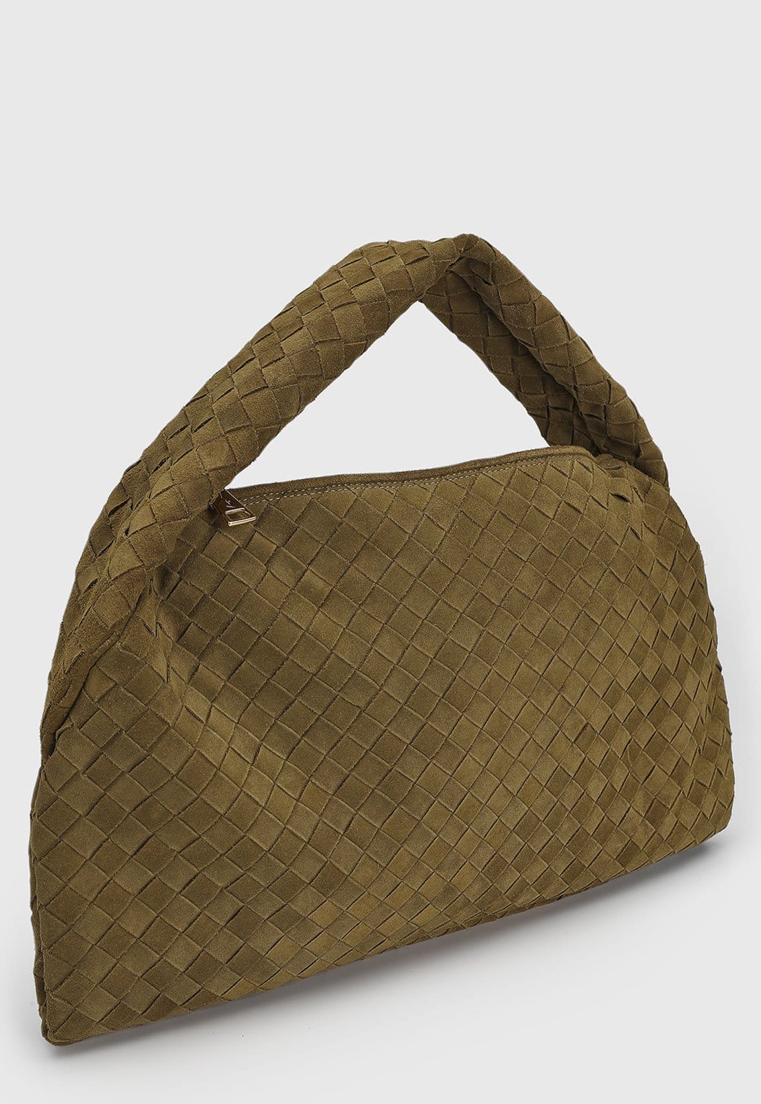 Vista 2 Bolsa Feminina Luiza Barcelos Tramada Oliva Luiza Barcelos verde