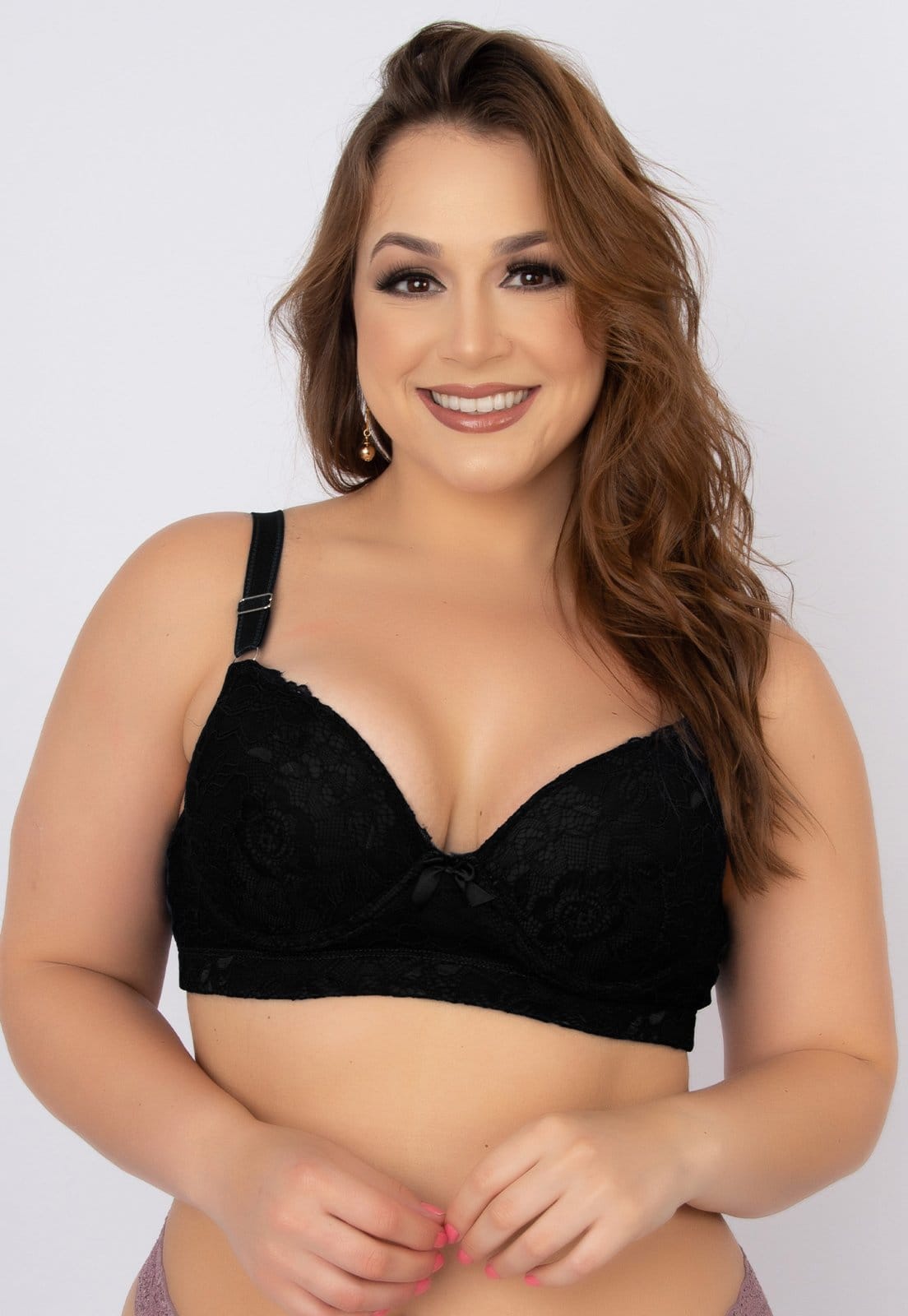 Soutien Plus Size WLS Modas com Bojo Alça Reforçada