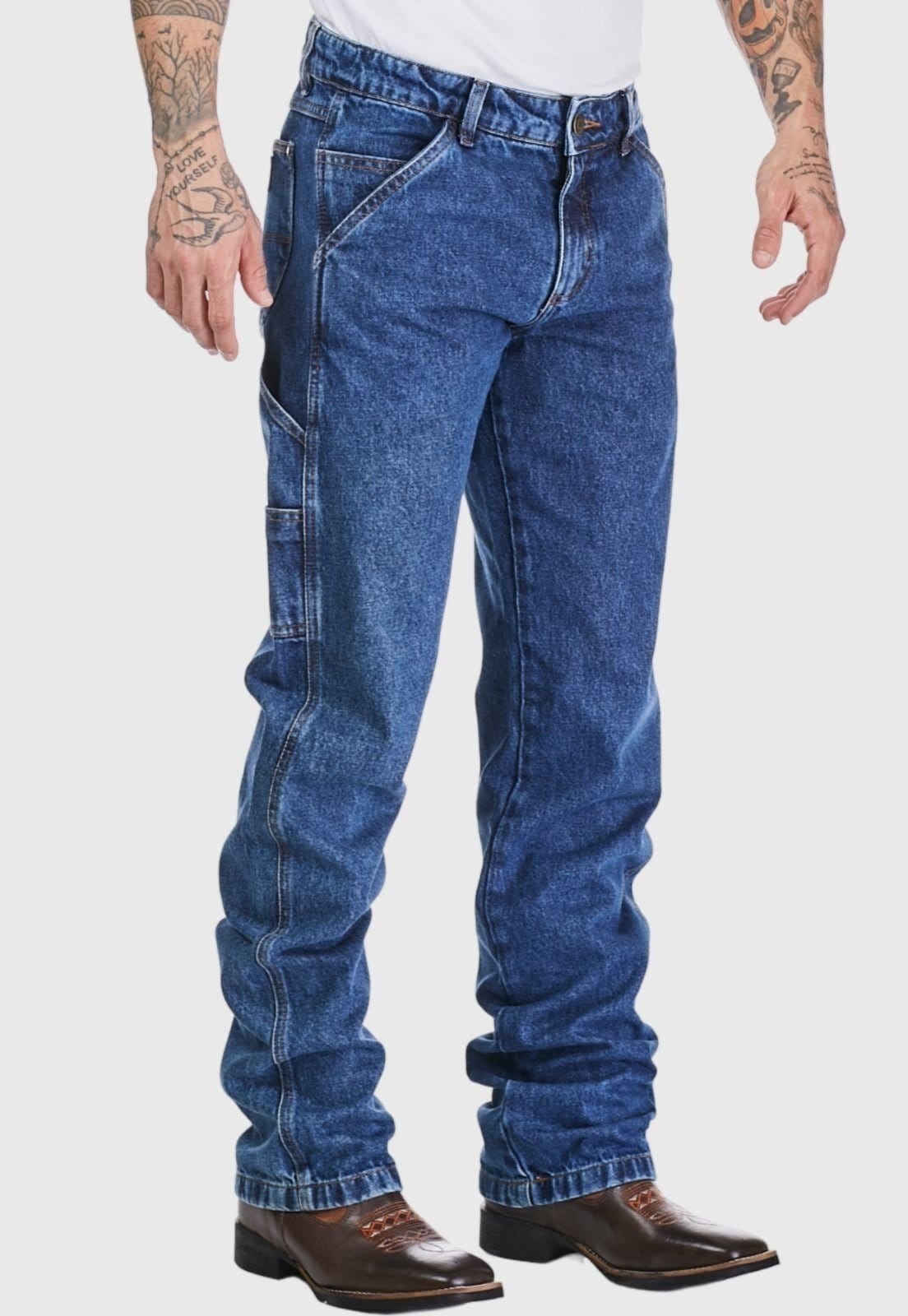 Calça Masculina HNO Jeans Carpinteira Country Reforçada