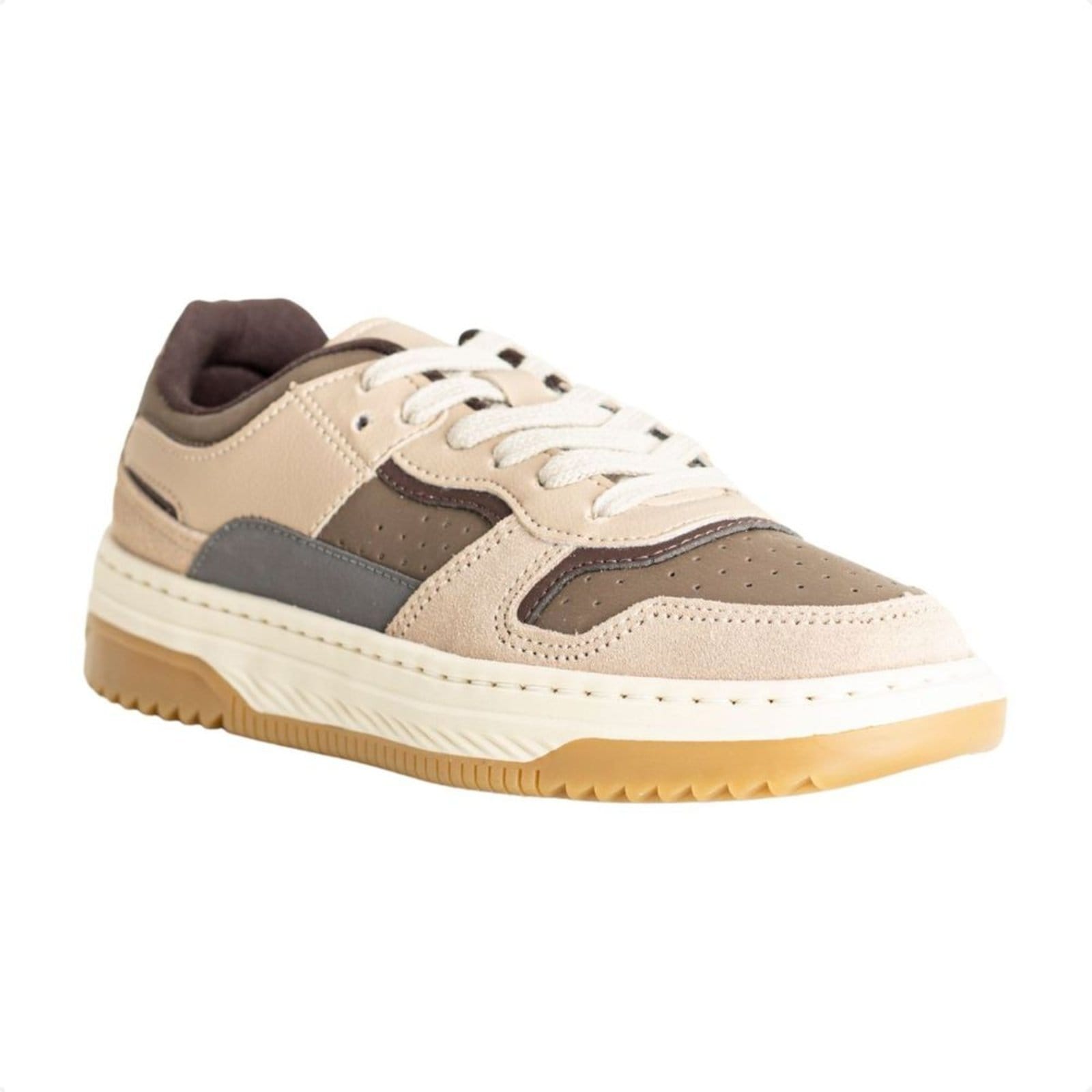 Vista 2 Sapatenis Enzo Ribeiro E Marrom Enzo Ribeiro bege