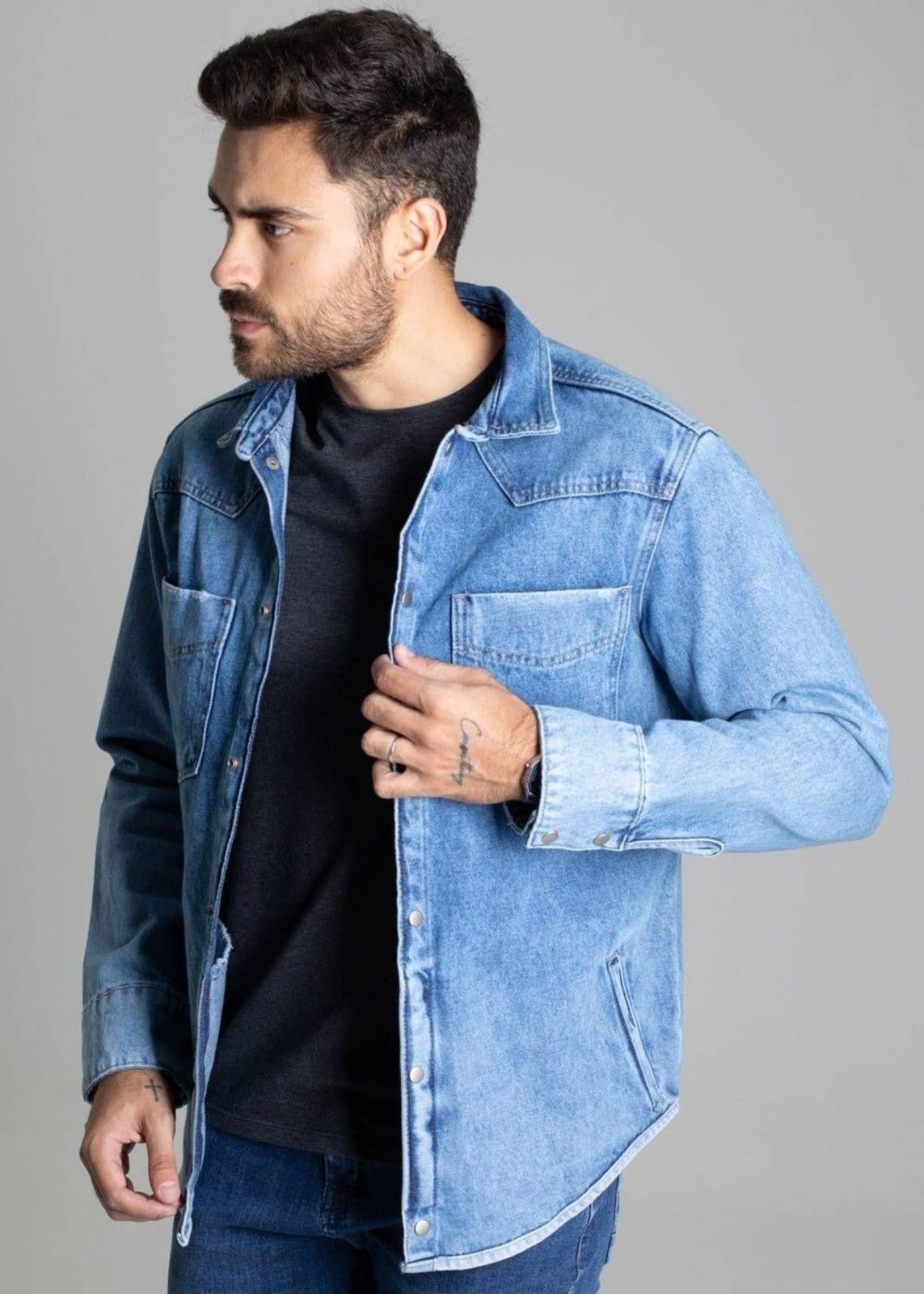 Vista 2 Jaqueta Jeans Sawary - 276650 Sawary azul