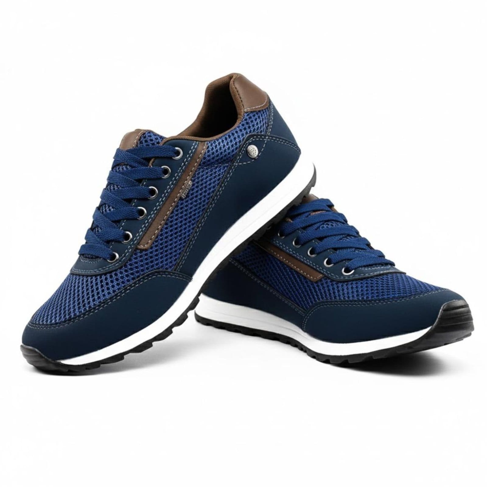 Vista 2 Kit de Tênis Masculino Sapatênis Sapatofran Casual com Relógio e Carteira Sapatofran azul/azul marinho/branco