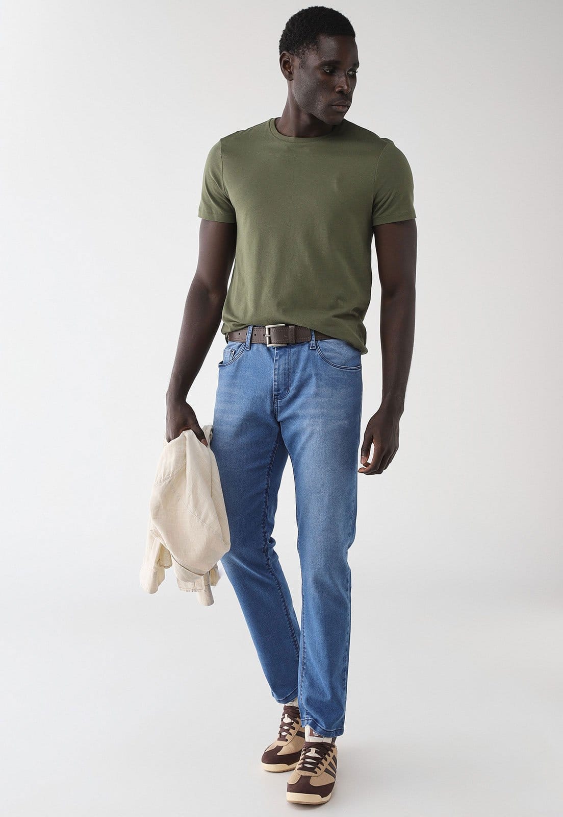 Vista 2 Calça Masculina Sawary Comfort Jeans Sawary azul