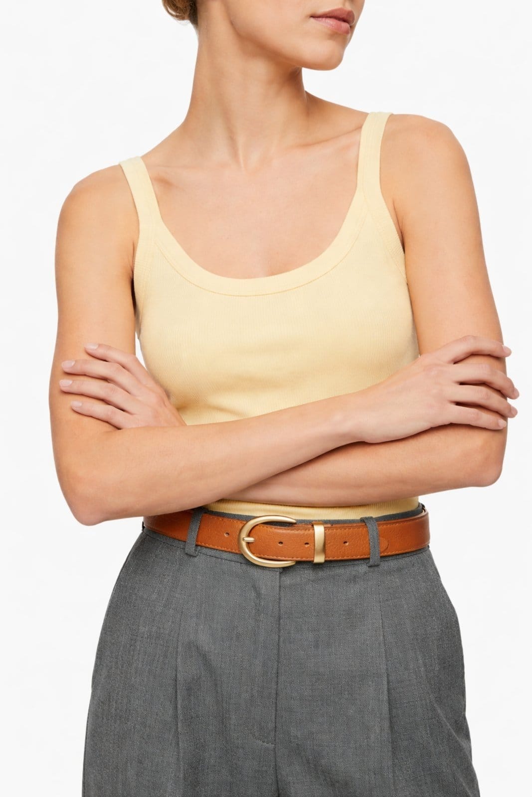 Cinto Fivela Gold D Bell Outelet Fashion Caramelo