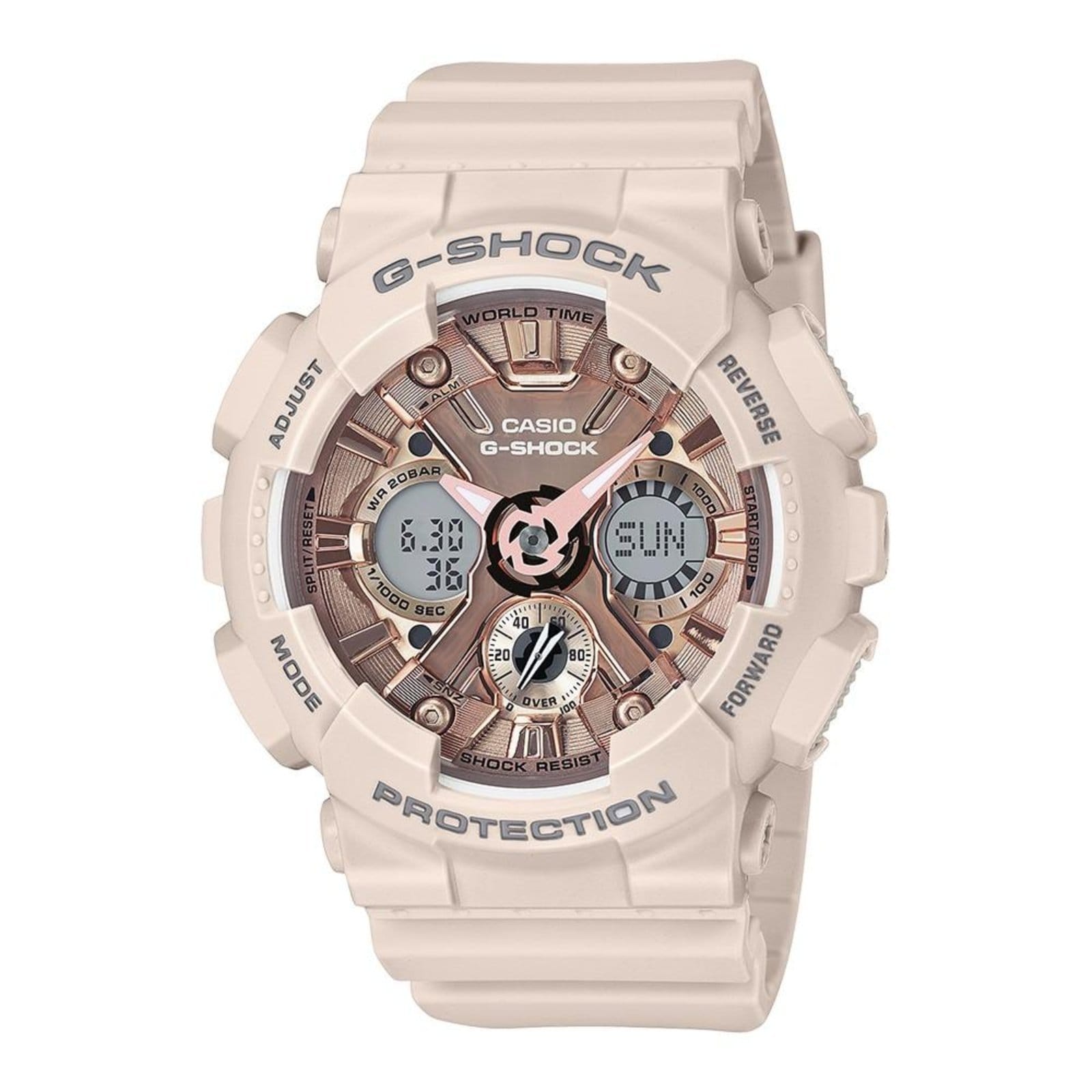 Vista principal Relógio G-Shock GMA-S120MF-4ADR G-SHOCK rosa