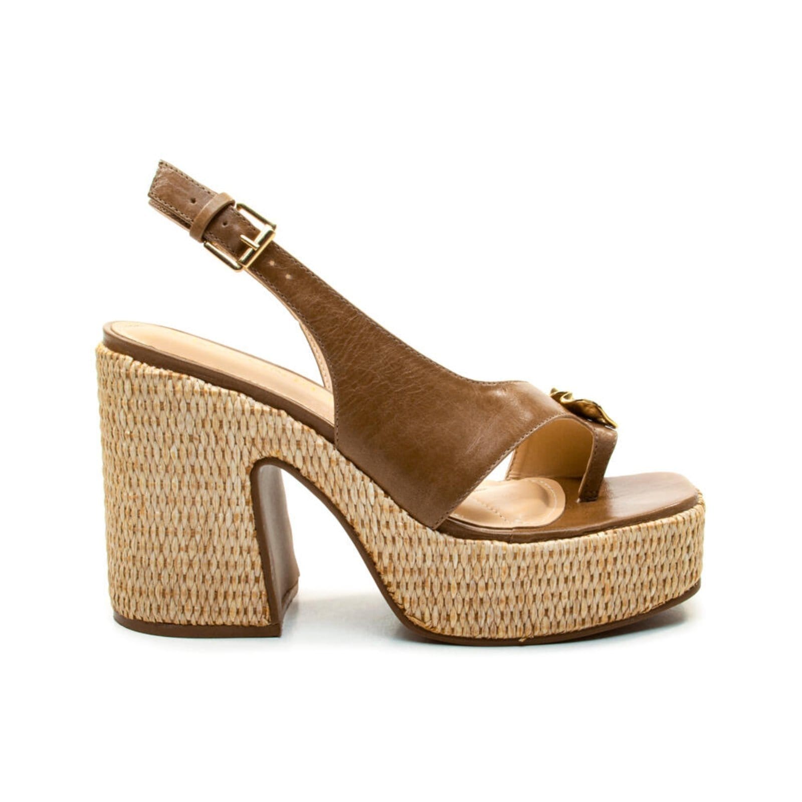 Sandália Plataforma Couro Cecconello 2741010-2