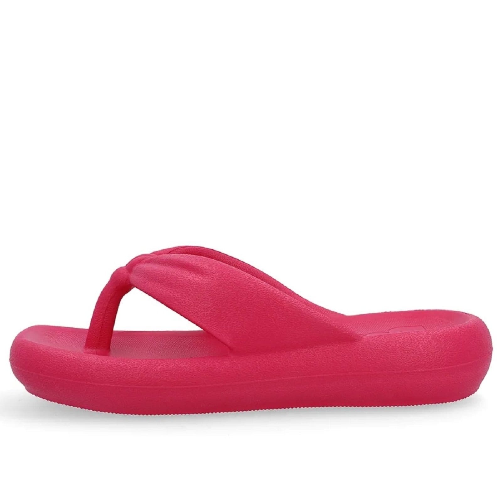 Vista principal Chinelo de Dedo Usaflex Poofy Fucsia Usaflex preto fucsia
