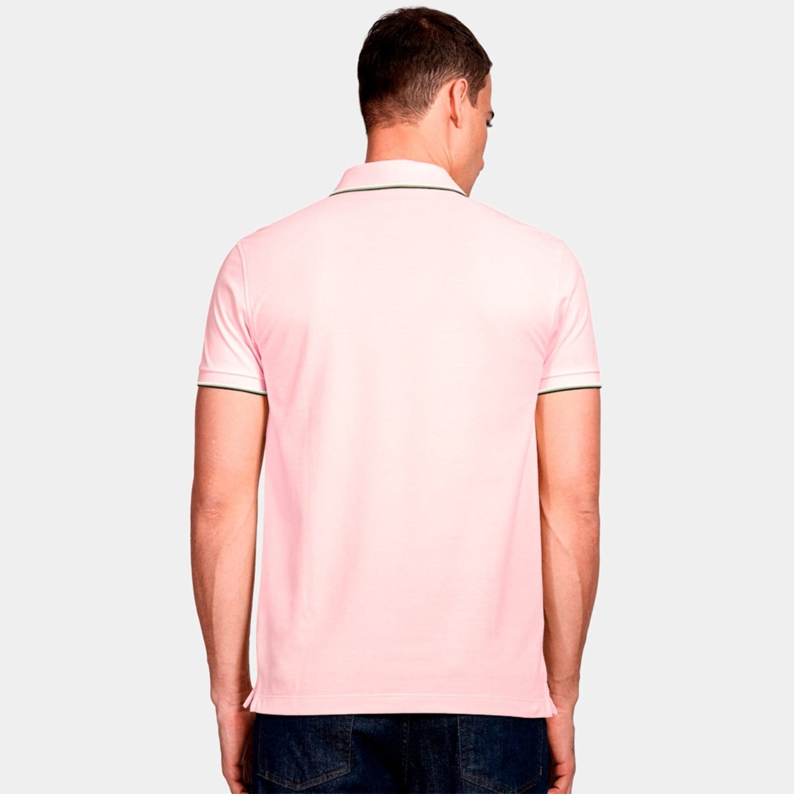 Vista 2 Camisa Polo Aramis Basic 4 Frisos Pr26 Masculino Aramis cinza