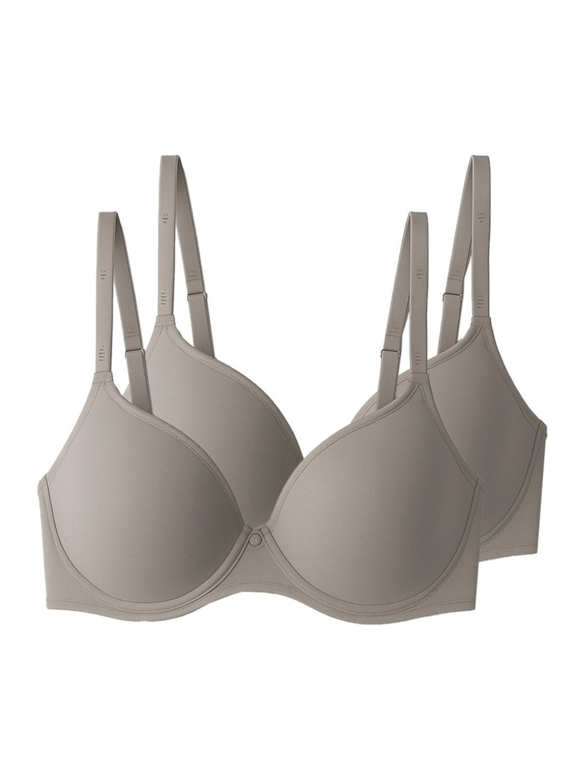 Vista principal Kit com 2 Sutiãs com Aro e Bojo Liz 51381 Taça B Liz bege