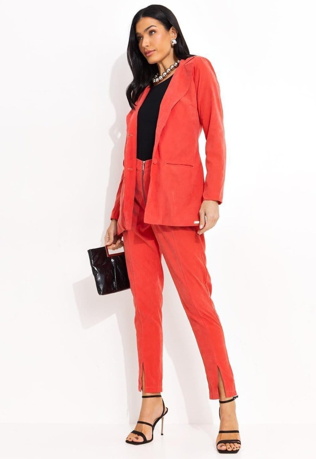 Vista 2 Calça Com ZÁper Quintess laranja