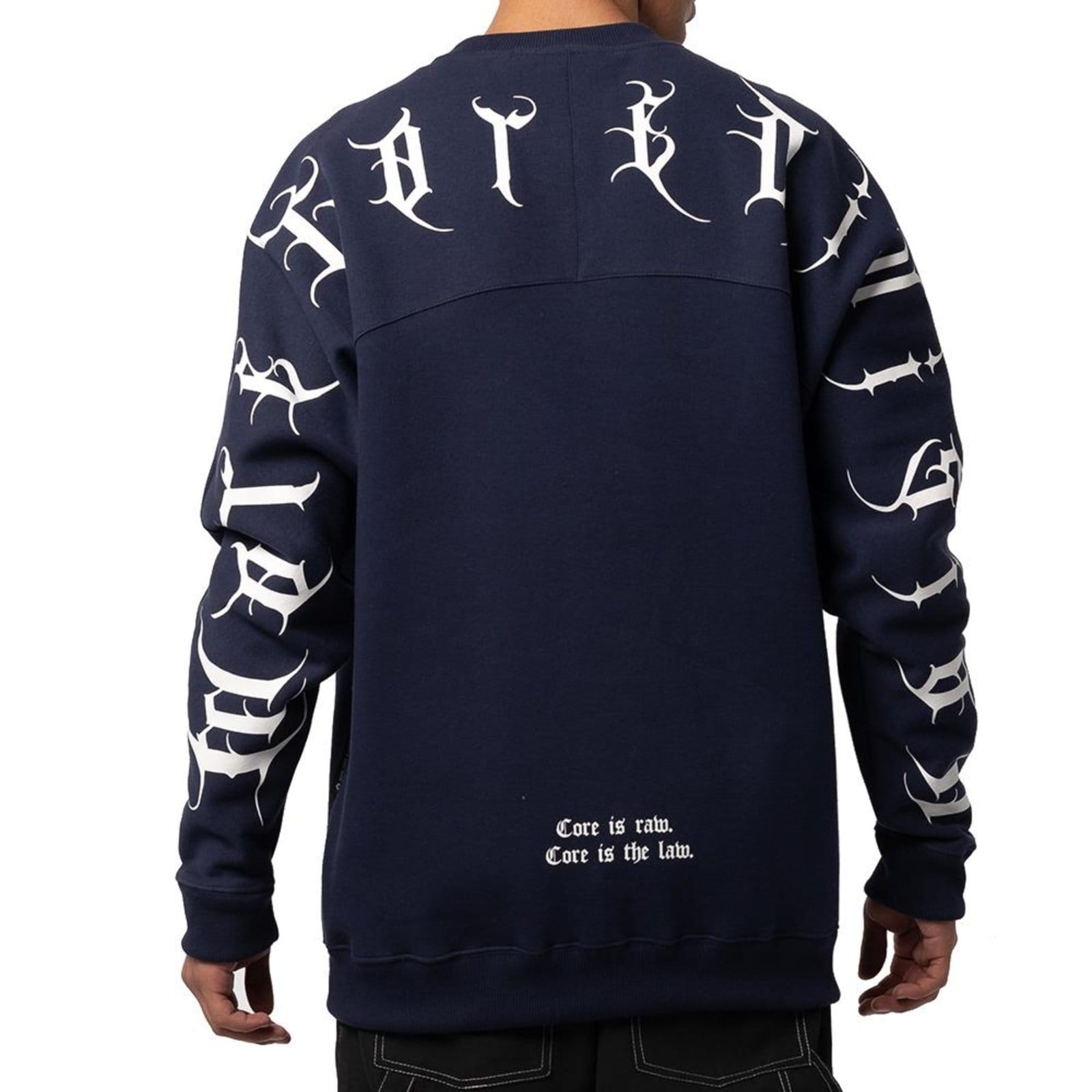 Vista 2 Moletom MCD Careca Especial Caligrafitti W25 Marinho Abismo MCD azul marinho