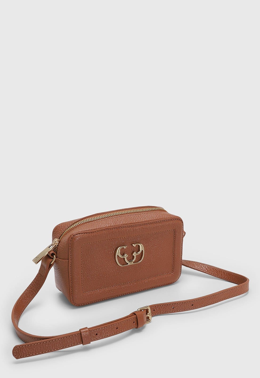 Vista 2 Bolsa Feminina Capodarte Logo Metal Capodarte caramelo