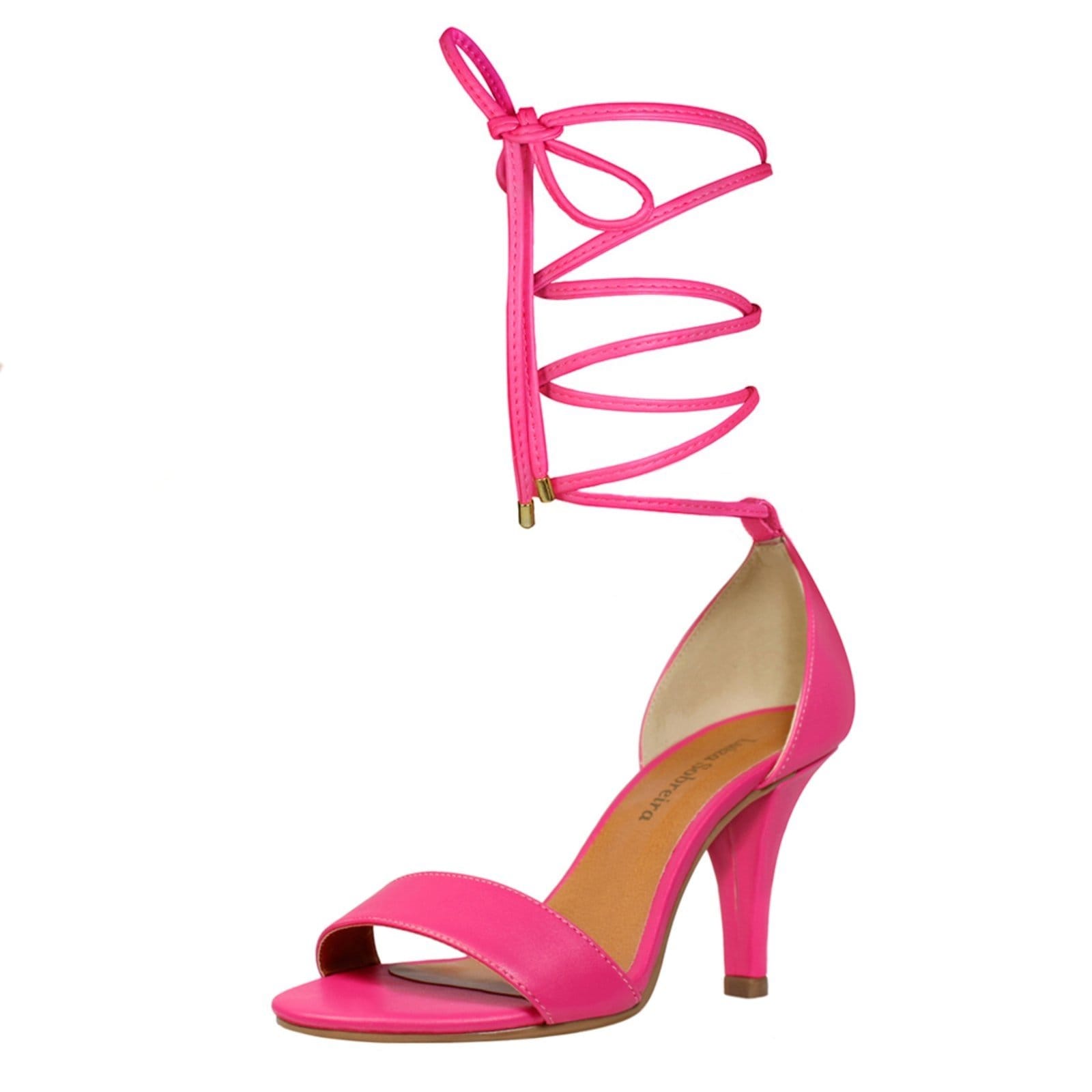 Vista 2 Sandália Troca Tira Salto Alto Fino Luiza Sobreira Pink Mod. 2170-2 Luiza Sobreira rosa pink