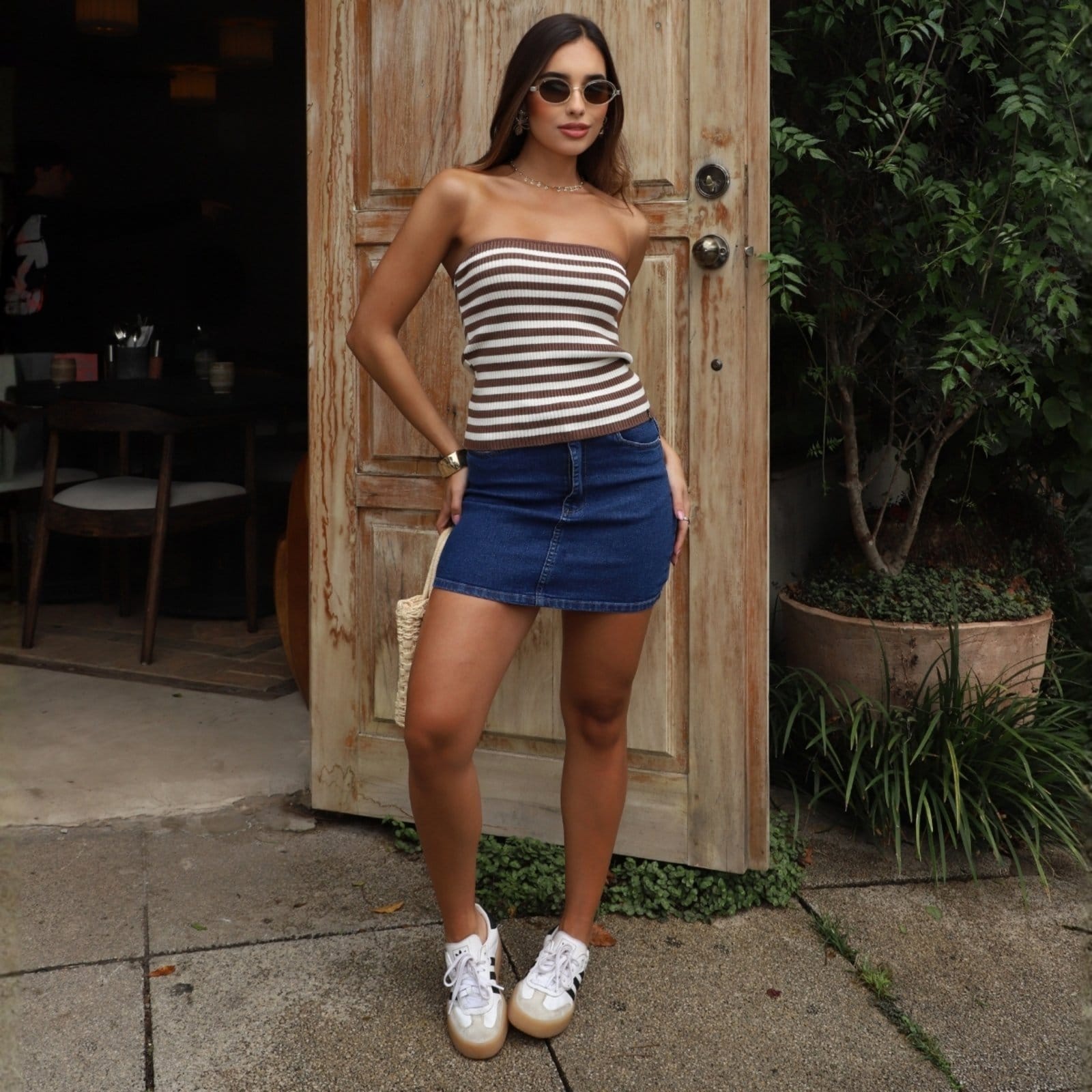 Vista 2 Mini Saia Cintura Alta Feminino Revanche Sípilo Revanche unico