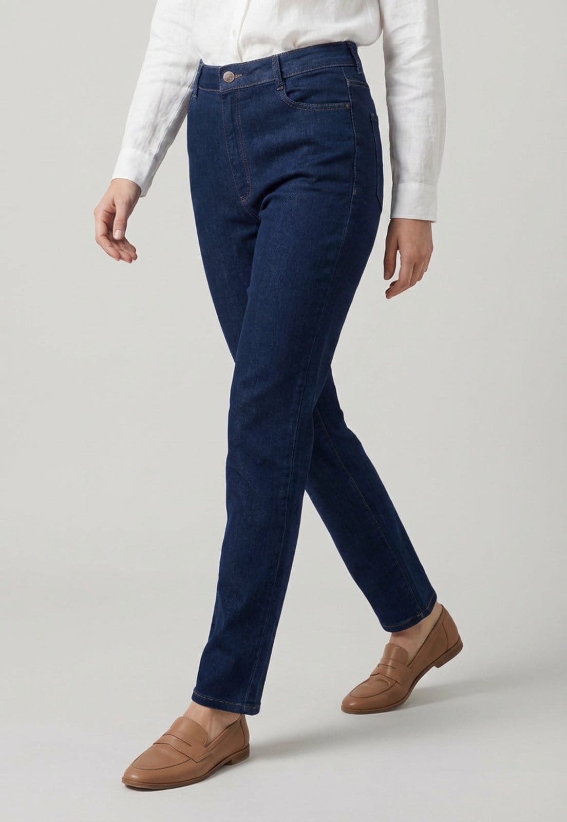 Calça Jeans Feminina Colcci Jeans Cintura Alta Escuro