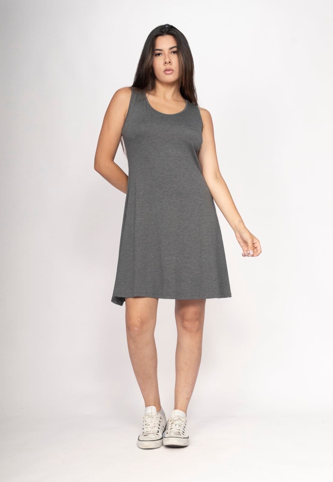 Vestido CabanaFree Anahí Curto Regata Mescla