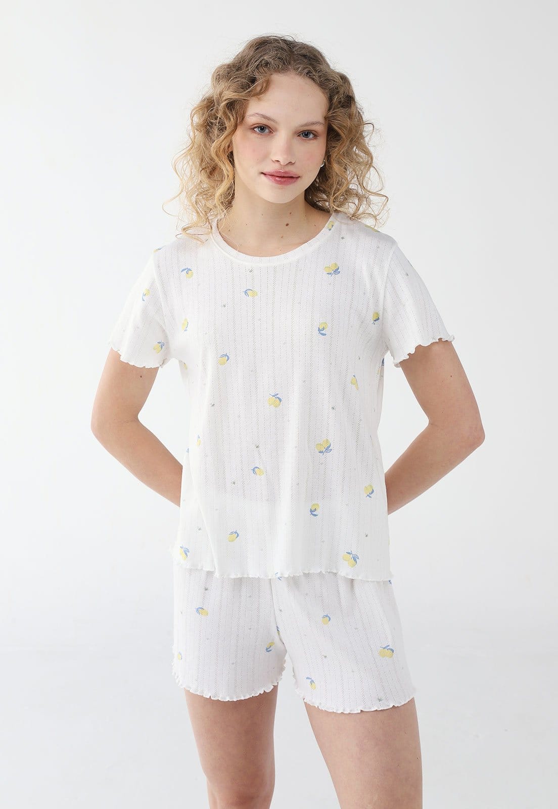 Conjunto de Pijama Malwee Curto Canelado