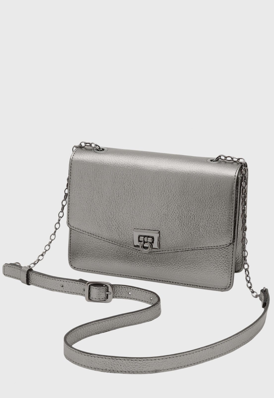 Bolsa Transversal Couro Mariart Margarida Onix