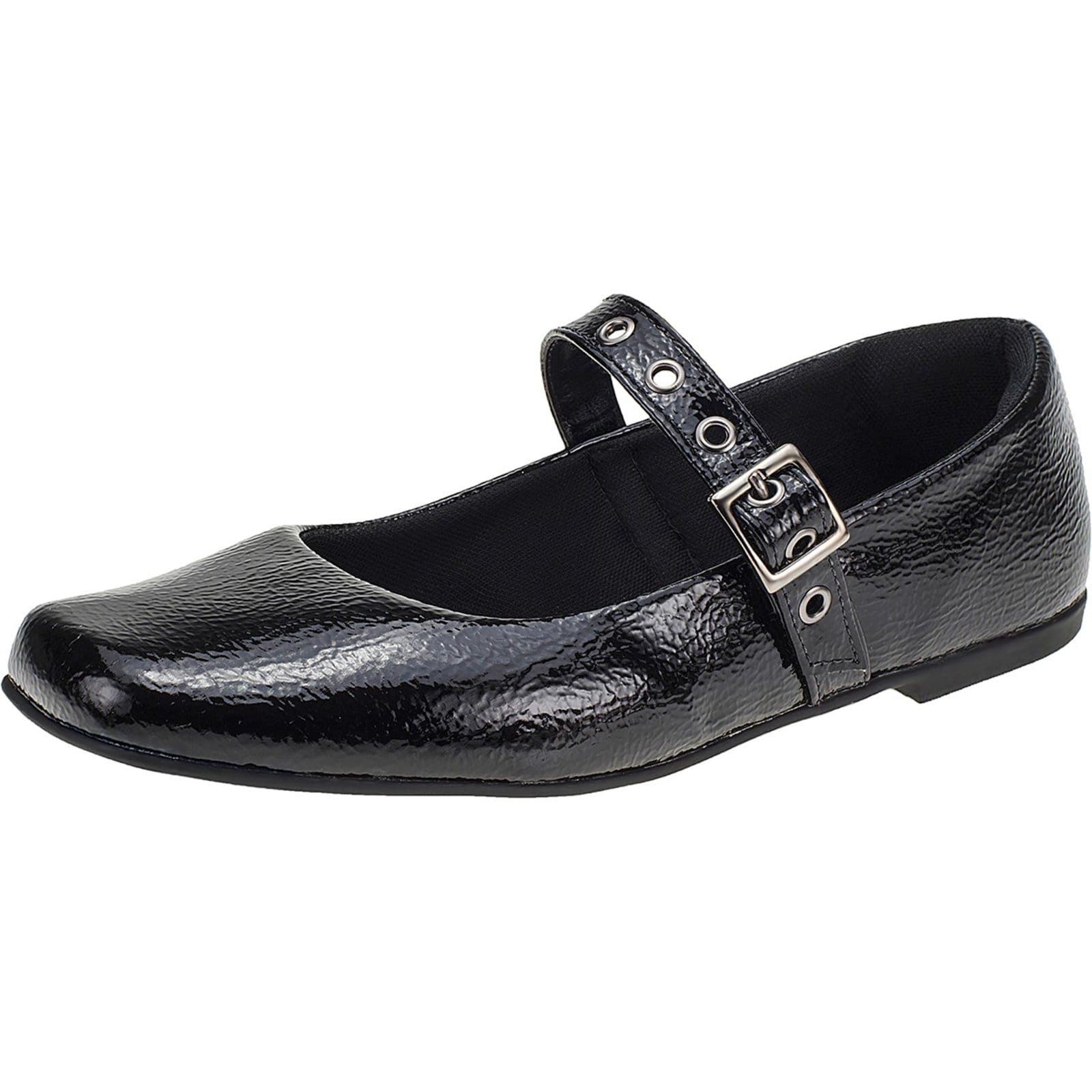 Sapatilha Feminina Lóris Shoes Fivela Mary Jane Bico Quadrado Clássico Retro 195