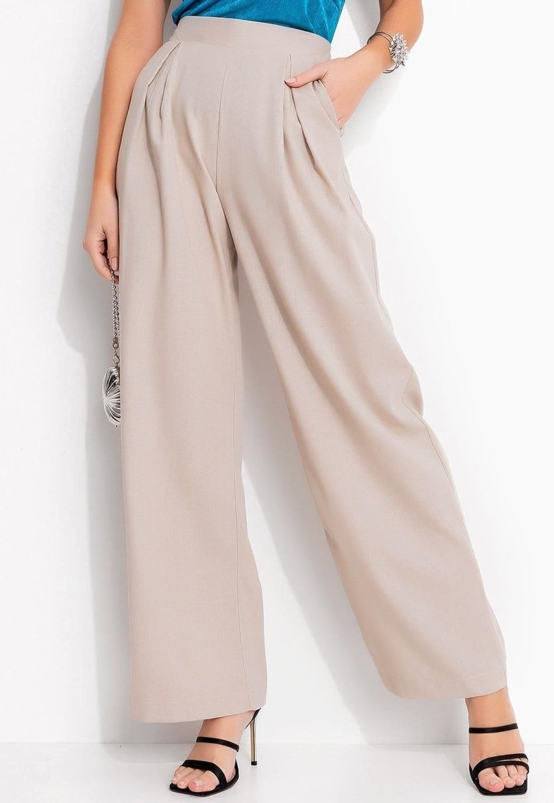 Calça Em Linho Natural