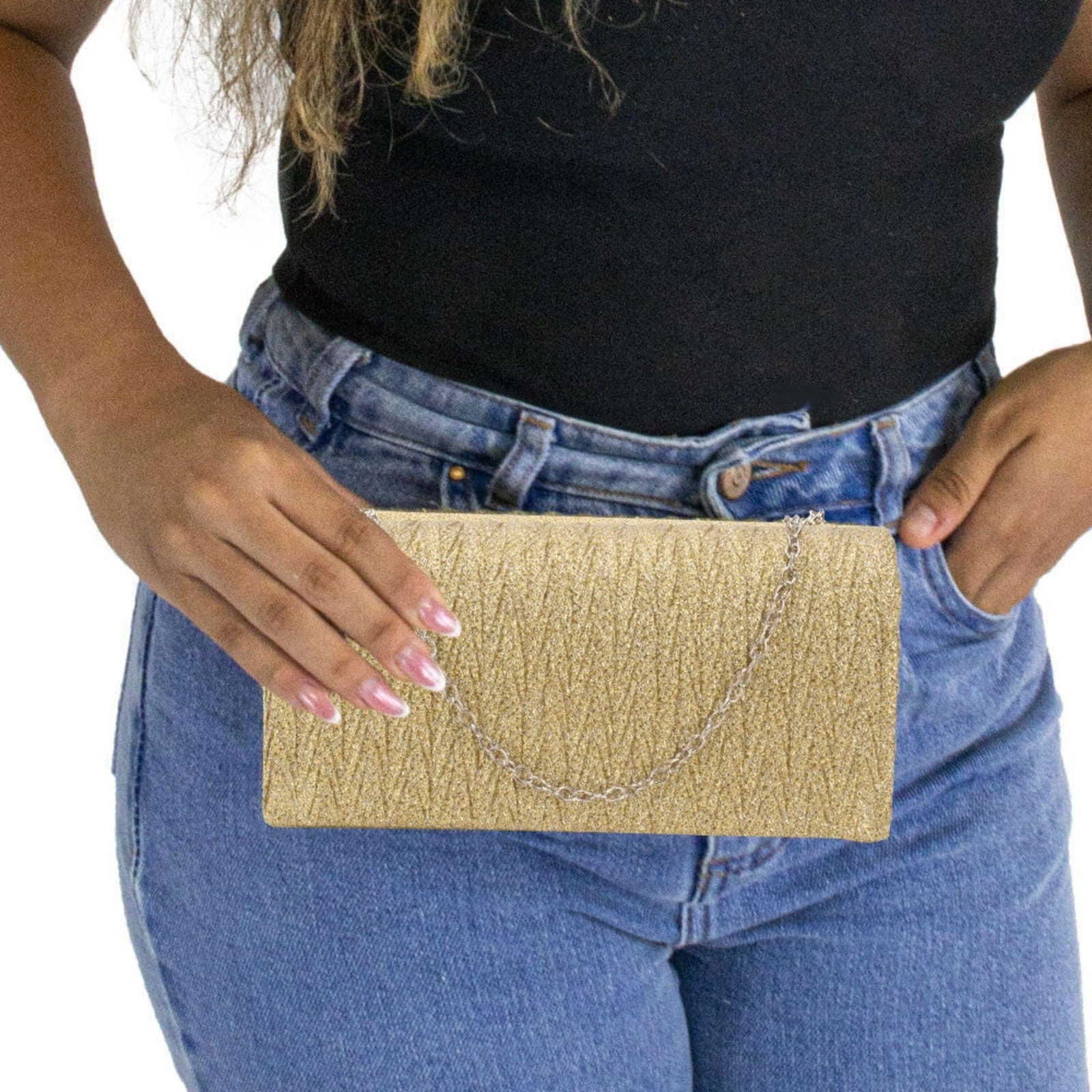 Vista 2 Bolsa Feminina Festa Melamel Fs77 5010077 MELAMEL prata