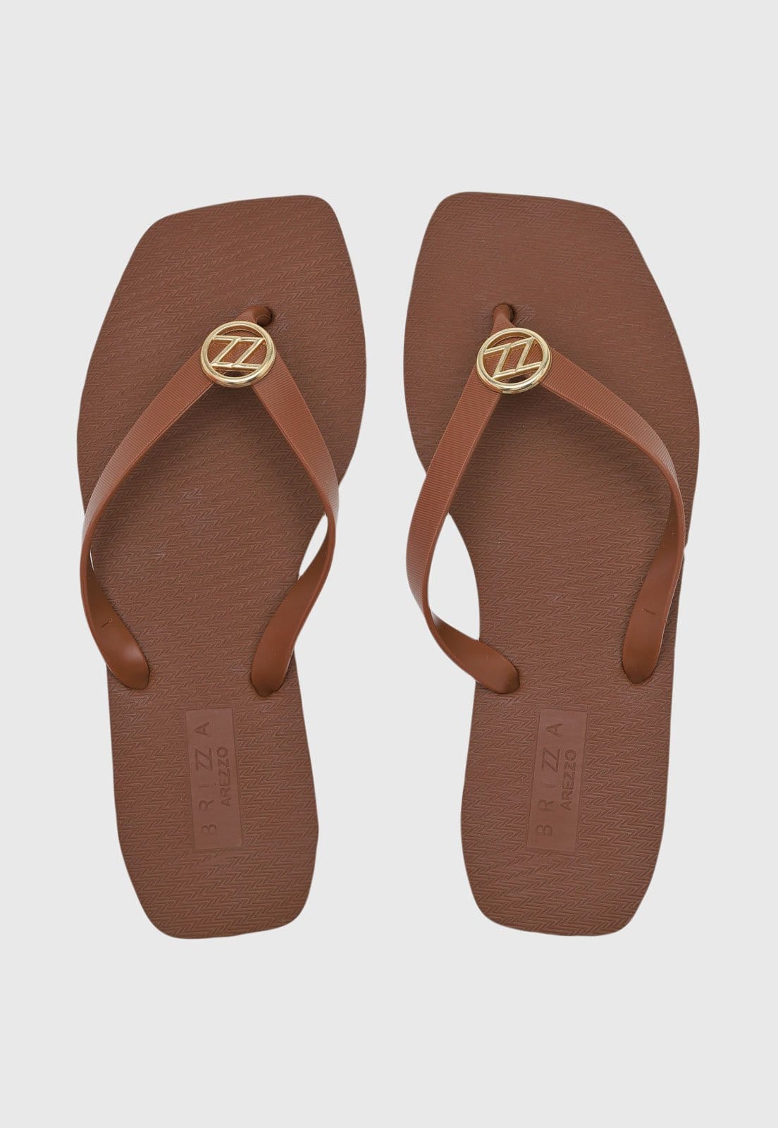 Chinelo Dedo Feminino Brizza Arezzo Ponta Quadrada