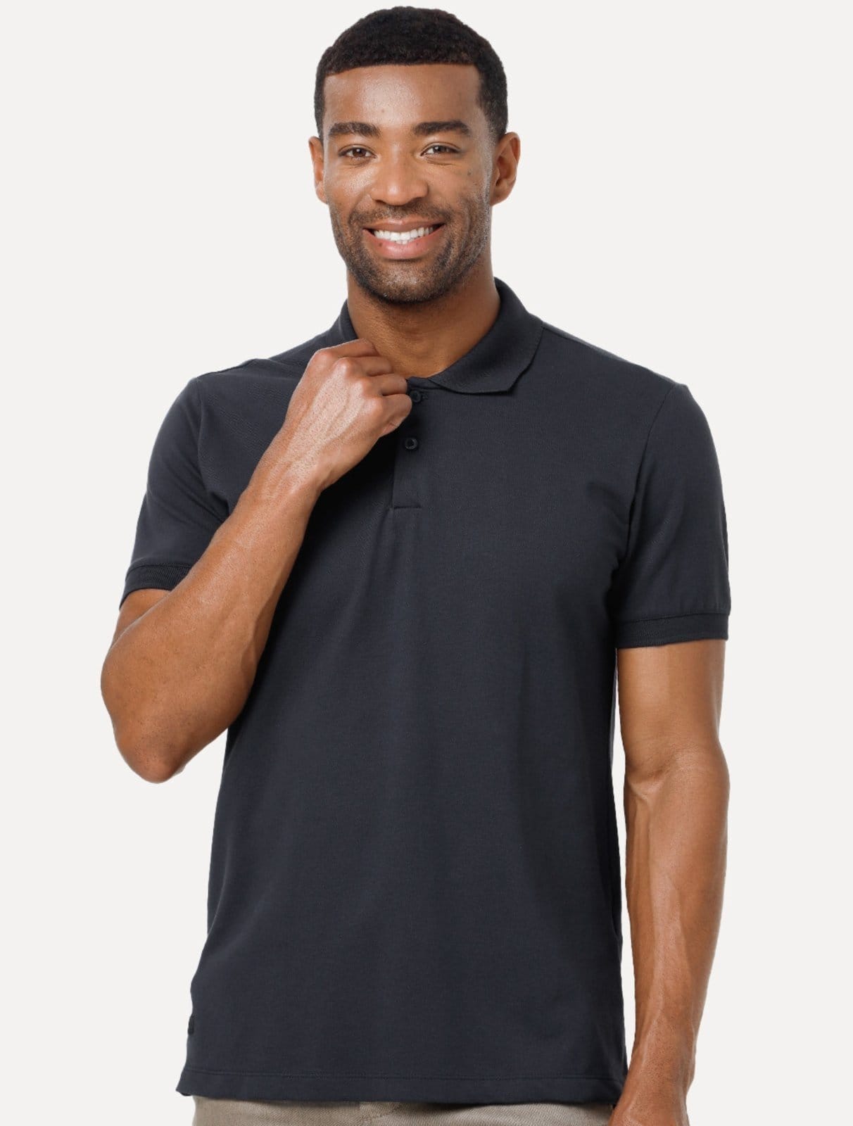 Polo King & Joe Masculina Premium Piquet Slim