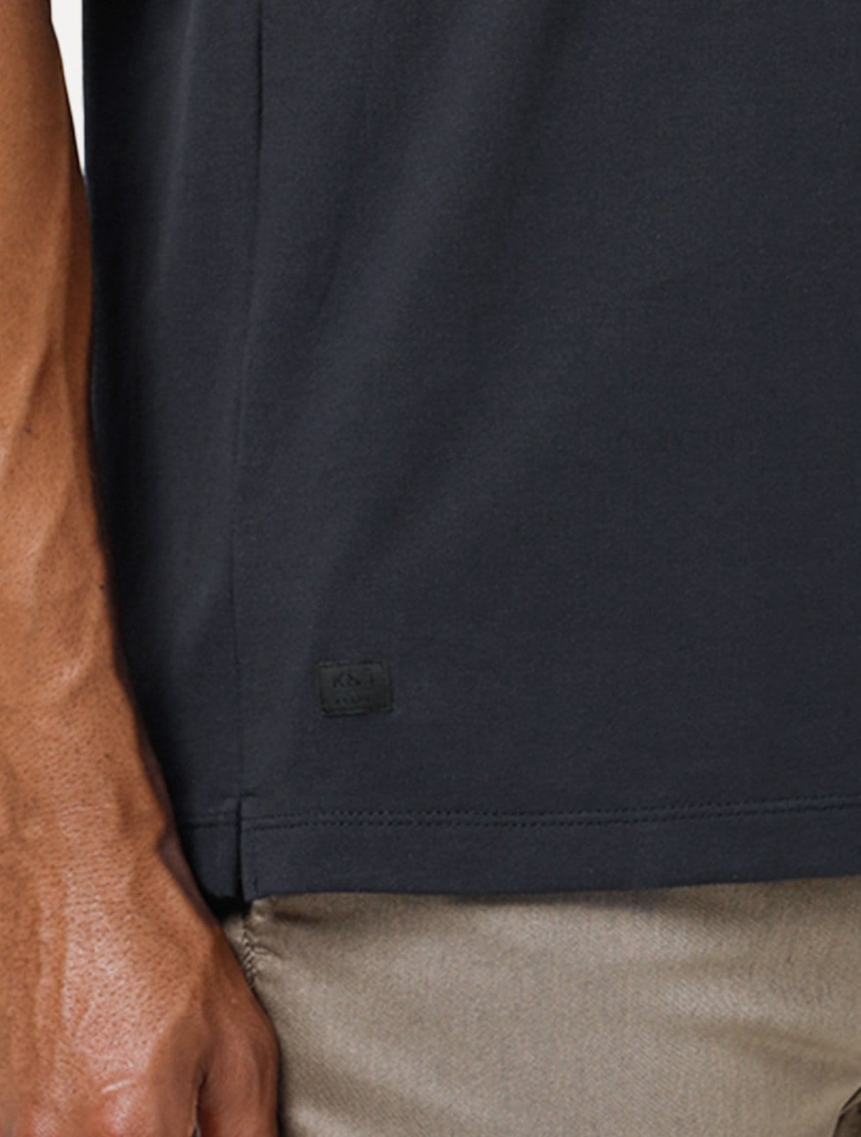 Vista 2 Polo King & Joe Masculina Premium Piquet Slim King & Joe azul marinho