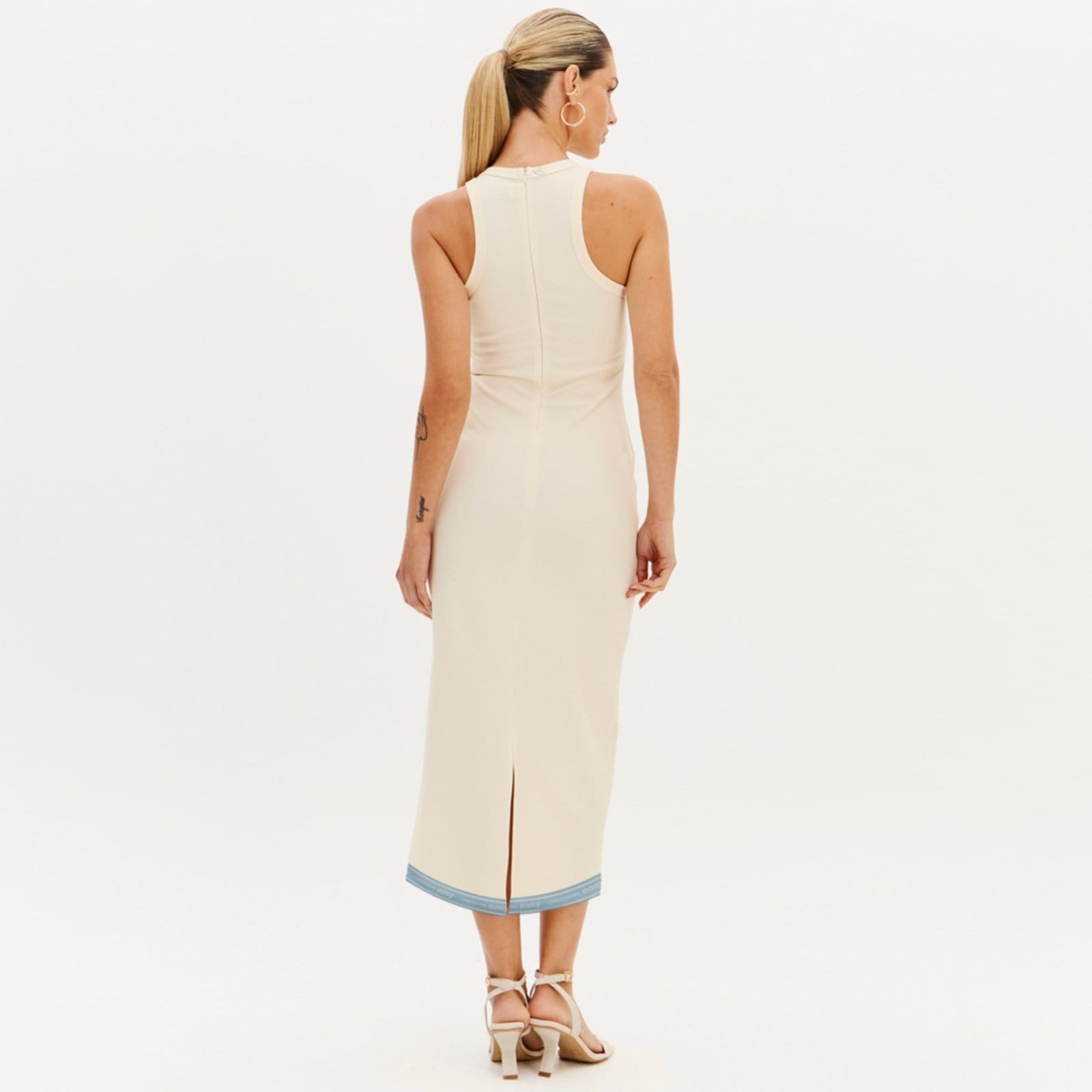 Vista 2 Vestido Super Mid Easy Lança Perfume Ve26 Off White Feminino Easy Lança perfume amarelo white