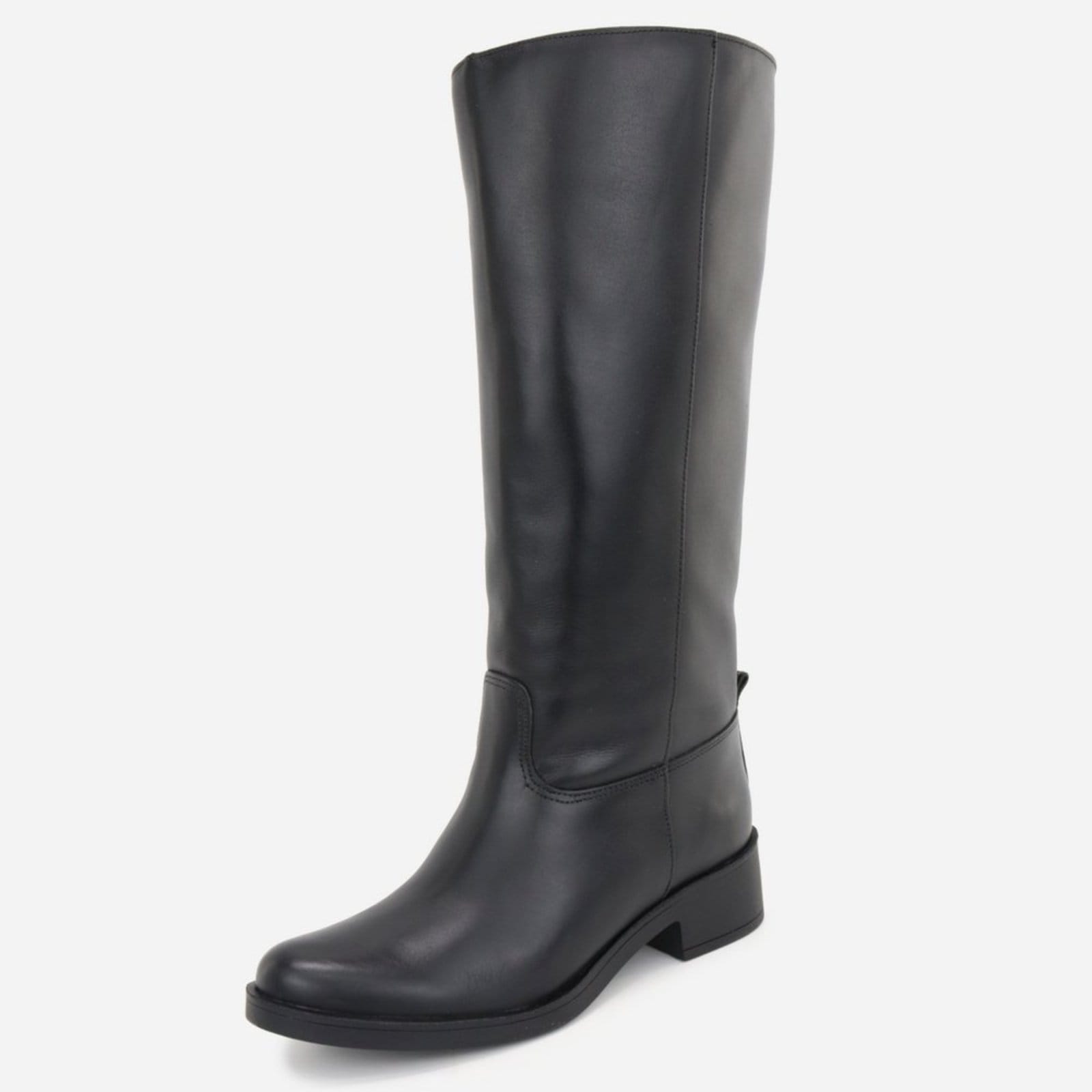 Bota Montaria Boca Larga Feminina Couro Legitimo Cano Longo Feminina Couro Conforto