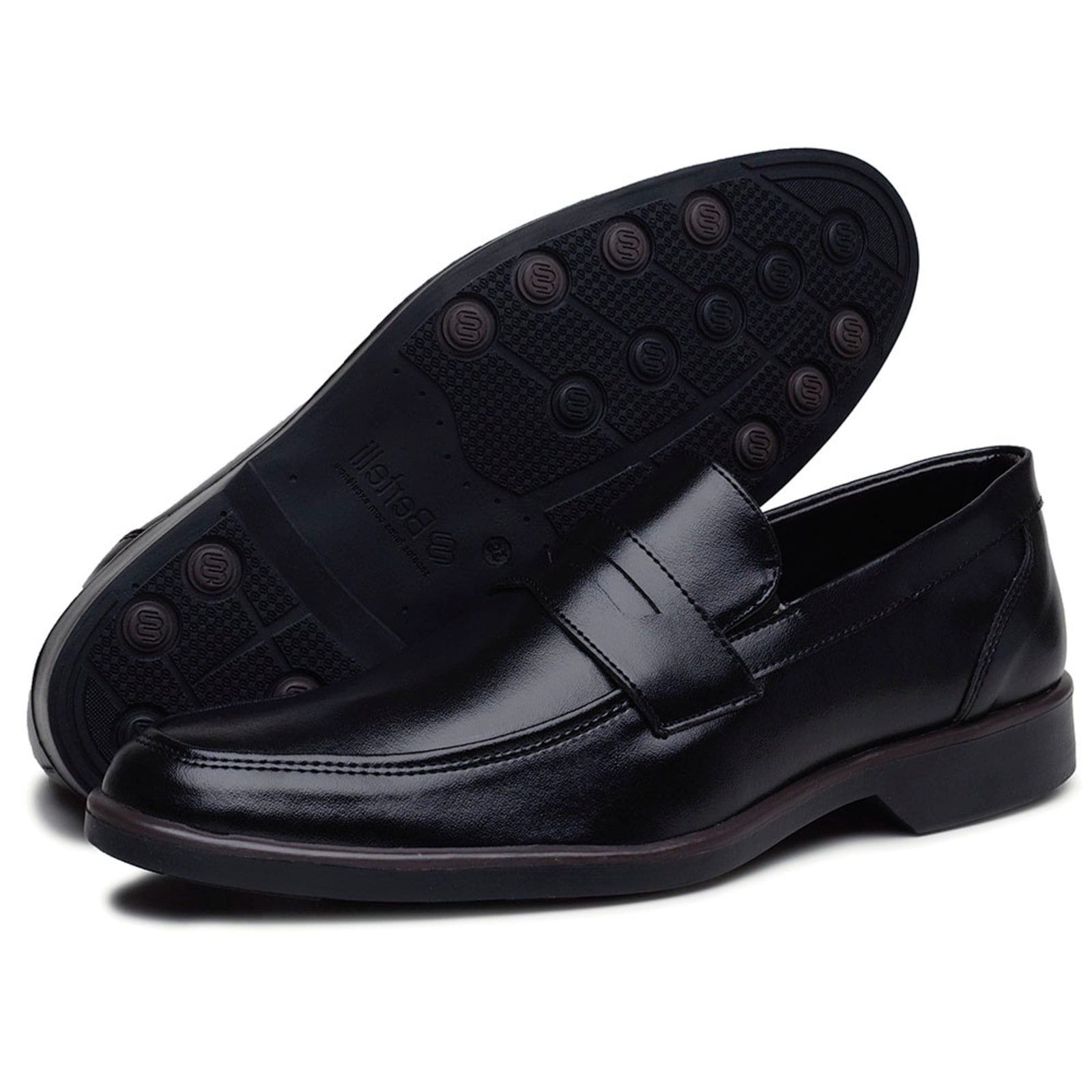 Vista 2 Sapato Casual Social Premium Bertelli Masculino Bia Ramos preto