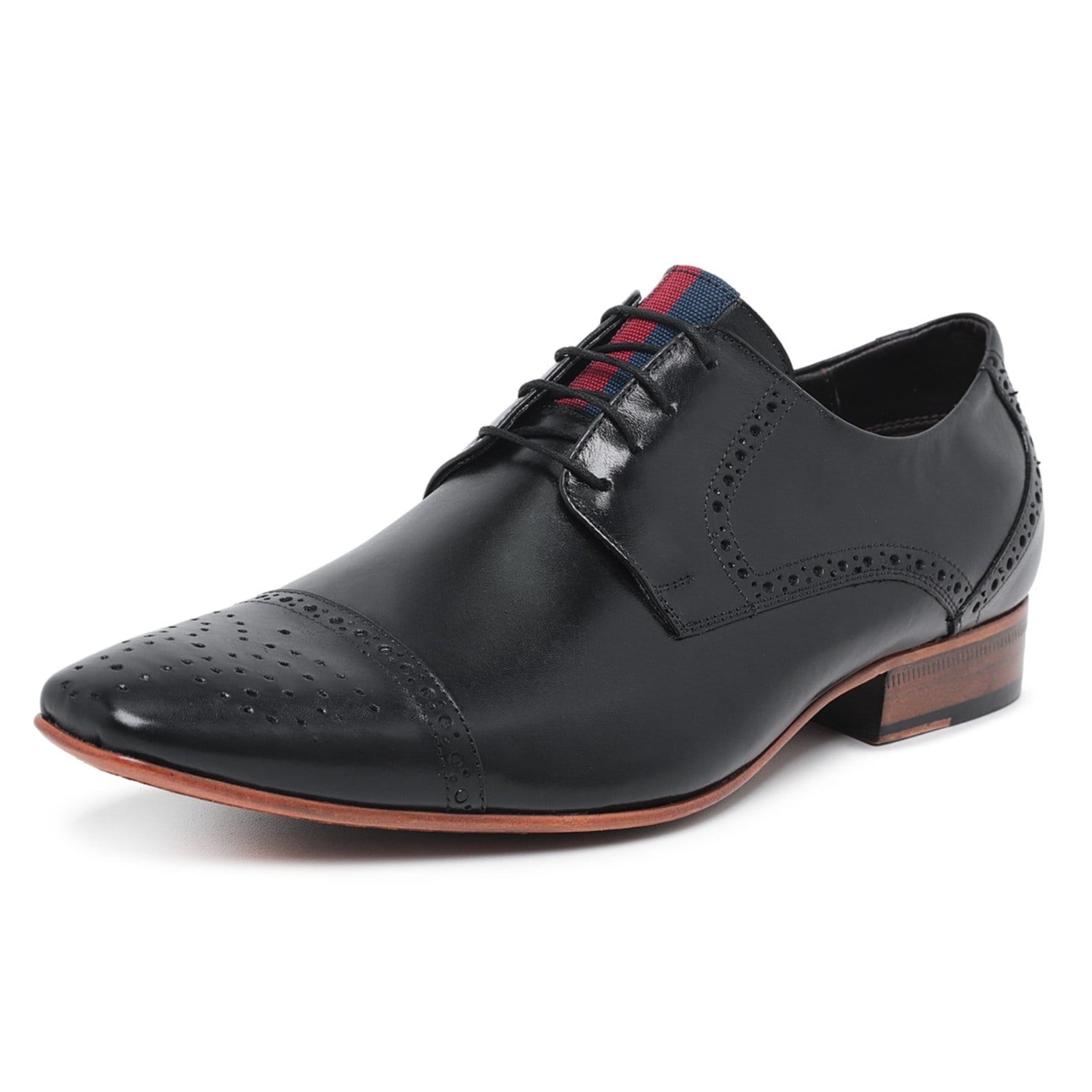 Sapato Social Derby Sapato Brogue em Couro Paulo Vieira cor