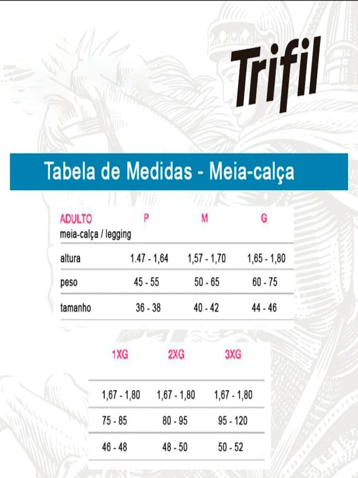 Meia Calça Fio 80 Opaca Trifil 6100 Plus Size - 2