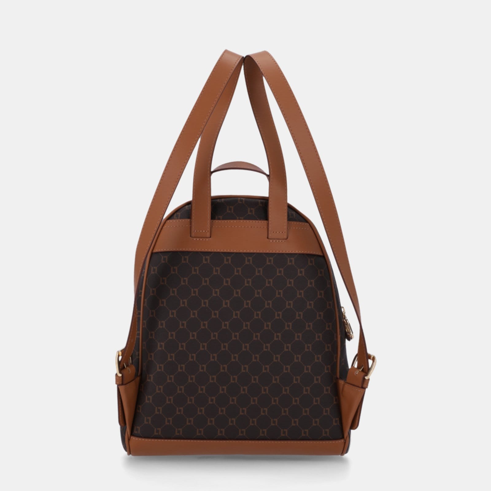 Vista 2 Mochila Monograma Mocca/Amêndoa - 10001018 Luz Da Lua Marrom Luz Da Lua marrom mocca