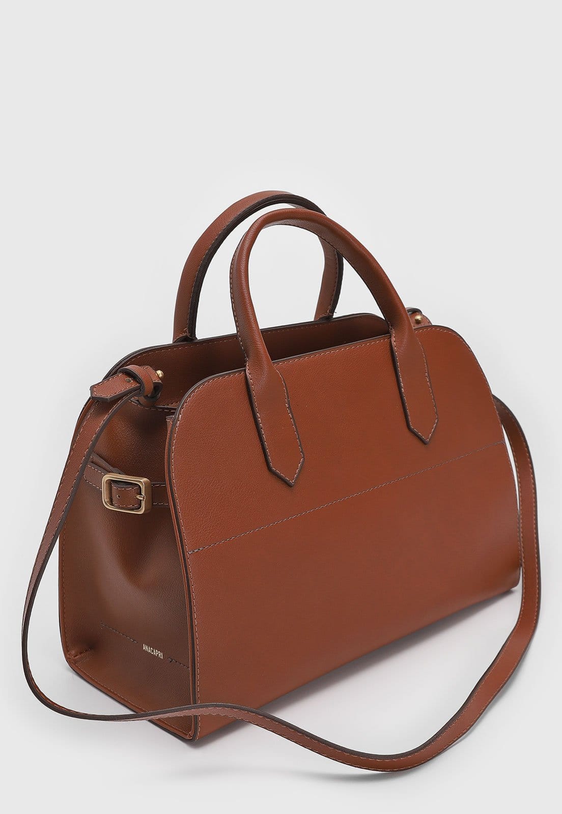 Vista 2 Bolsa Tiracolo Feminina ANACAPRI Alça Dupla Anacapri marrom
