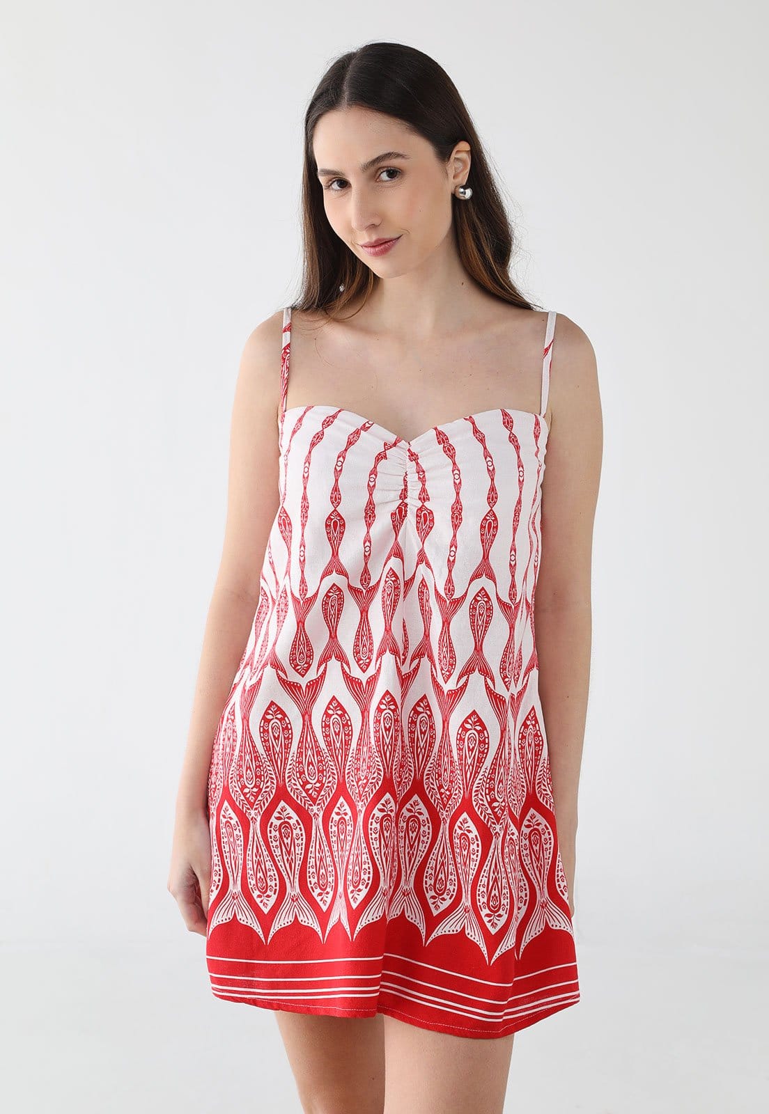 Vestido Feminino FARM Curto Estampa