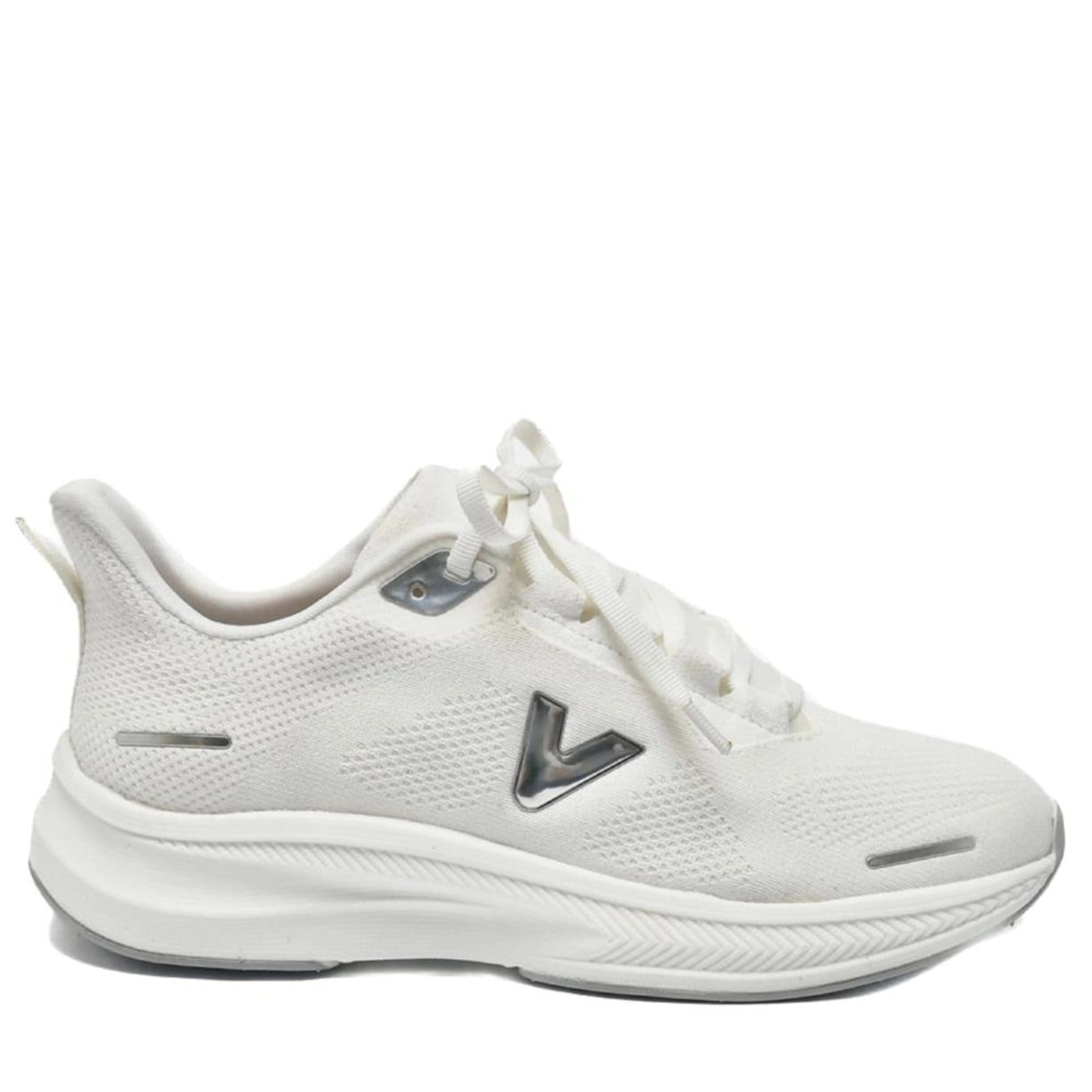 Tênis Feminino Casual Esportivo Via Marte Knit 263-001 Branco