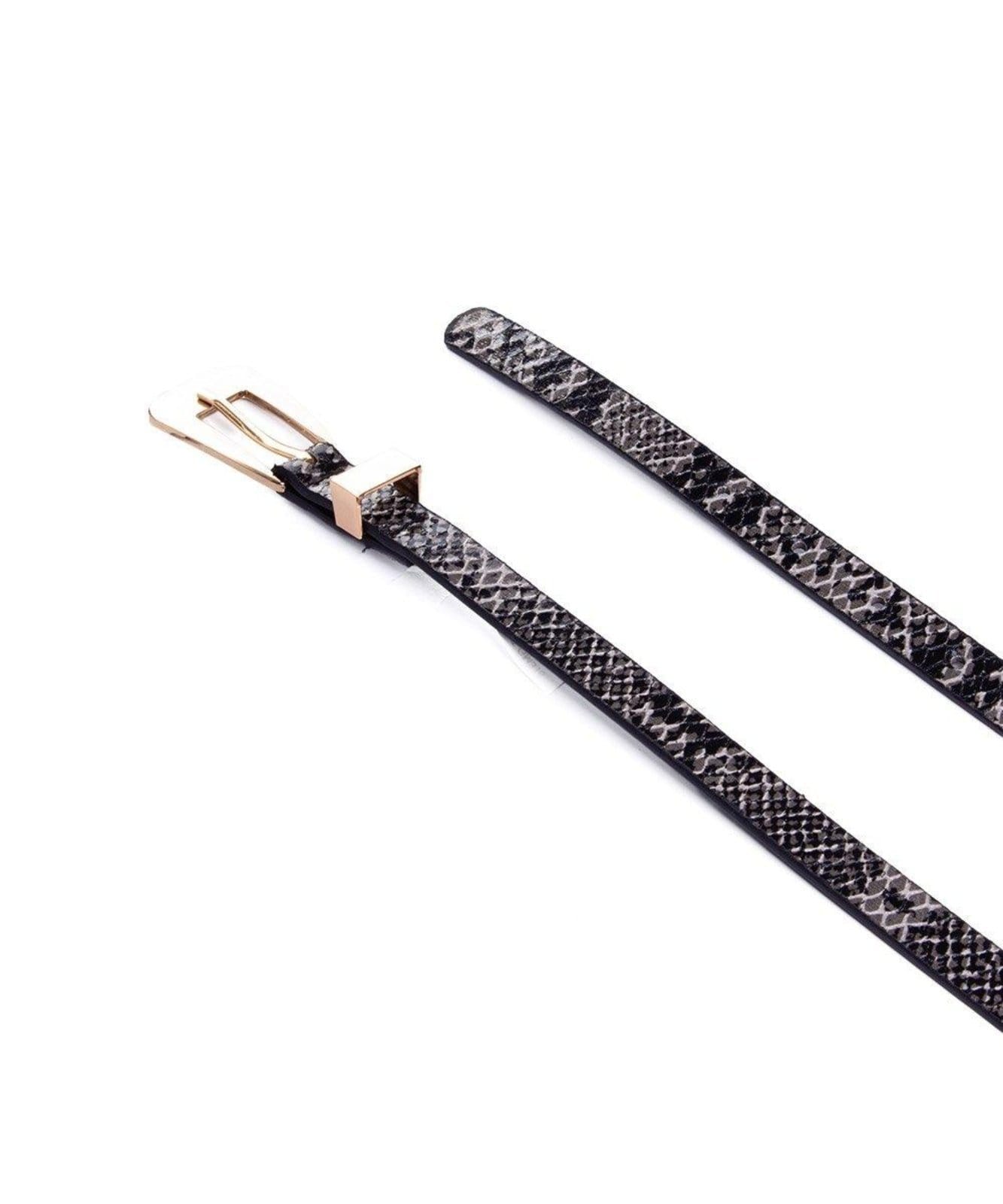 Vista 2 Cinto Fino Feminino Pixolé Preto Pixolé incolor