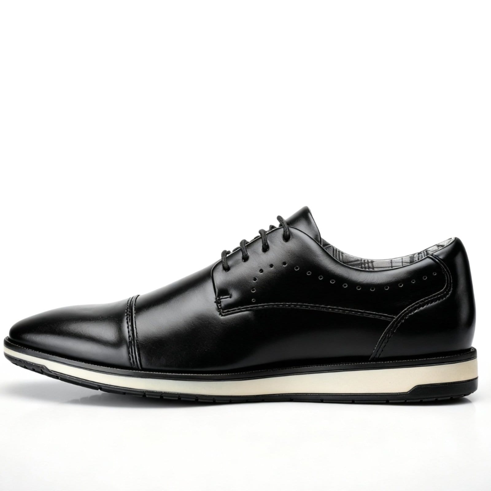 Sapato Oxford Masculino Social PretoSapatofran Confortável Cadarço Esporte Fino