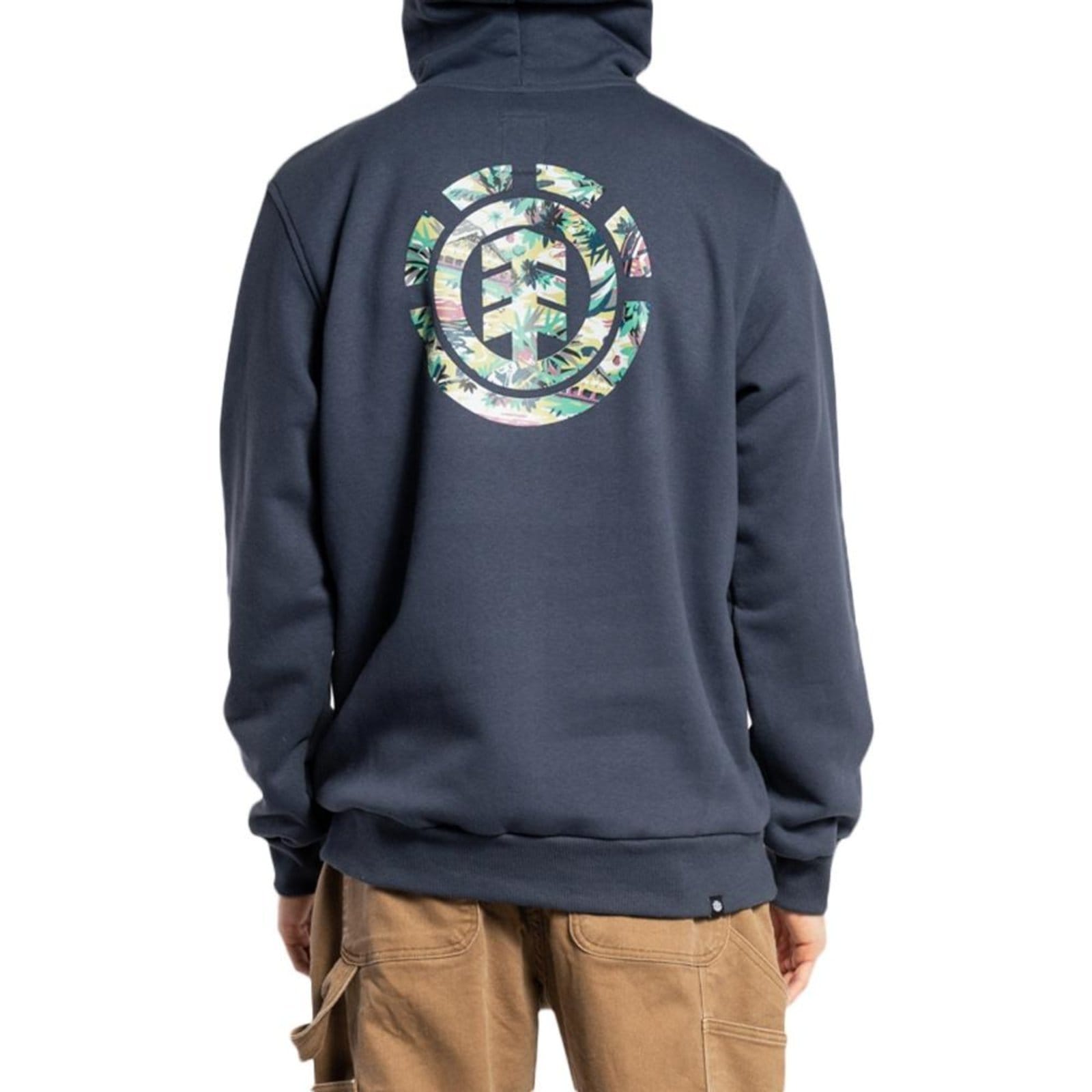 Vista 2 Moletom Element Canguru Rivers Logo WT23 Masculina Marinho Element azul marinho