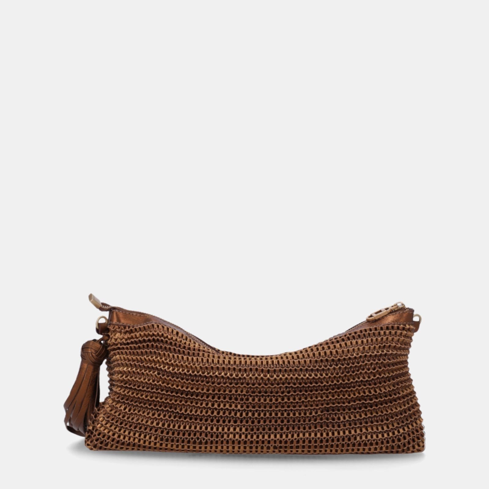 Vista 2 Bolsa Pequena Couro Madras Luz Da Lua 10006306 Luz Da Lua Luz Da Lua bronze