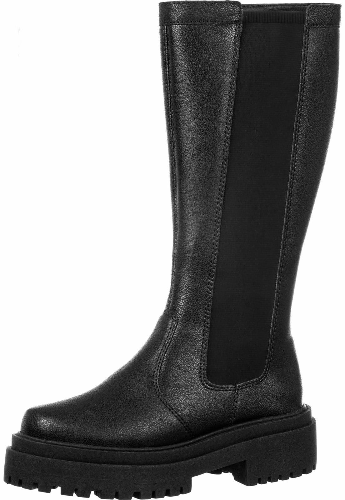 Vista 2 Bota Chelsea GiGiL Cano Longo Elástico Preta Gigil preto