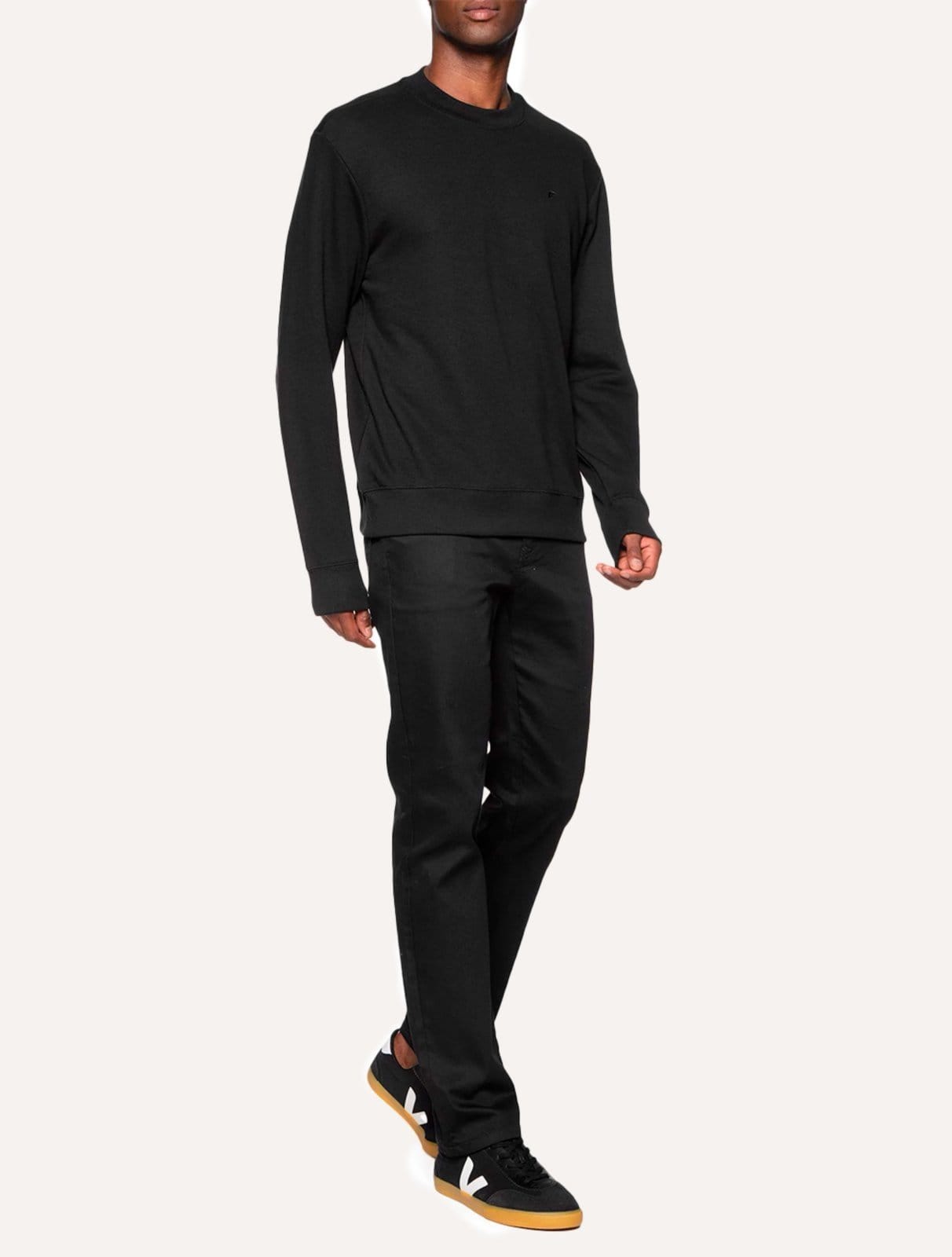 Vista 2 Moletom Ellus Masculino Crewneck Regular Basic Easa Ellus verde