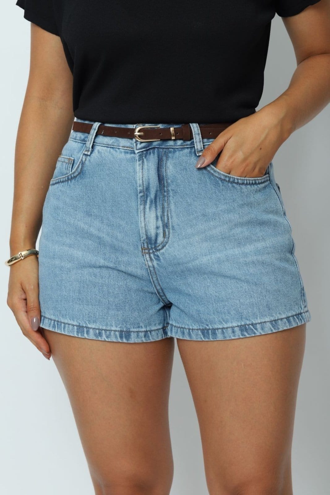 Vista 2 Shorts Jeans 40 Gazzy azul