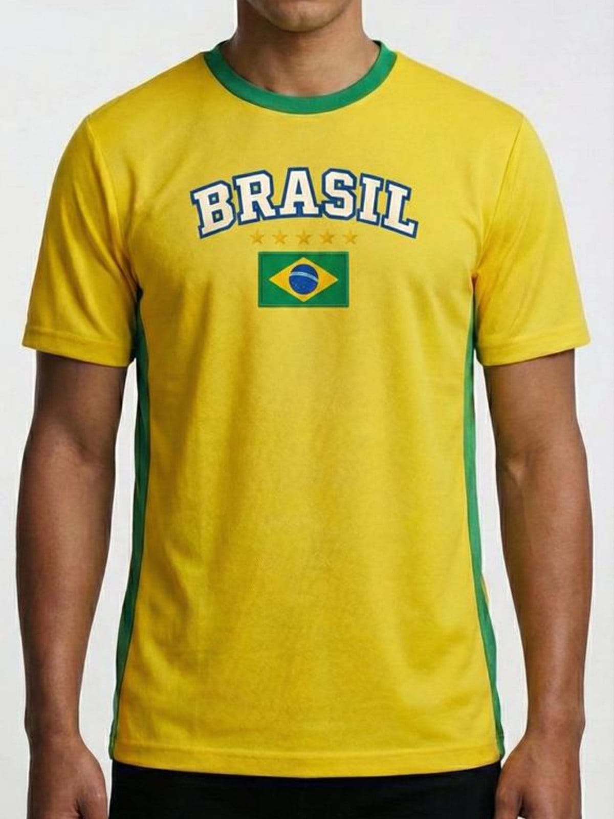Camisa do Brasil Sport Dryfit Copa do Mundo Letras Graffiti
